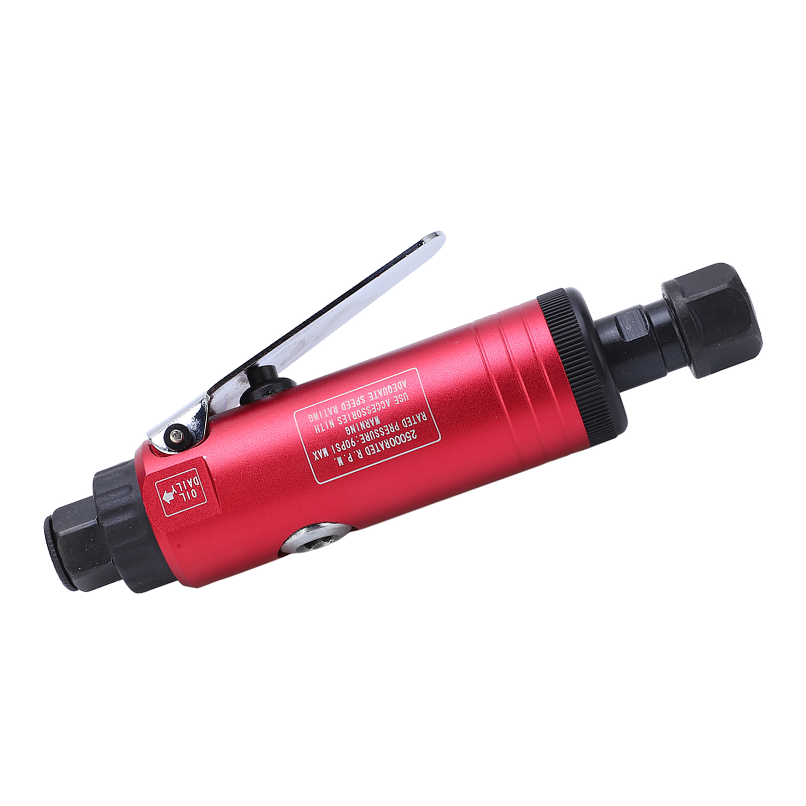 Geradliniger Pneumatischer Schleifer, 25.000 U/min, 90 Psi, Edelstahl, Mit 3 Mm Und 6 Mm Spannfutter Für Amerikanisches Polieren.