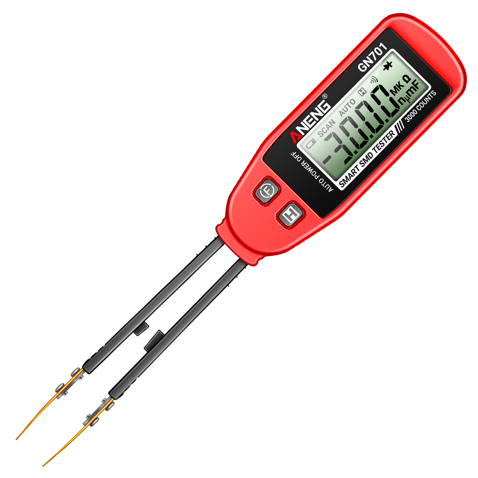 Aneng Gn701 Smart Smd Tester 3000 Count Tragbares Multimeter Bauteilprüfung Widerstand Kondensator Durchgang Dioden Werkzeuge