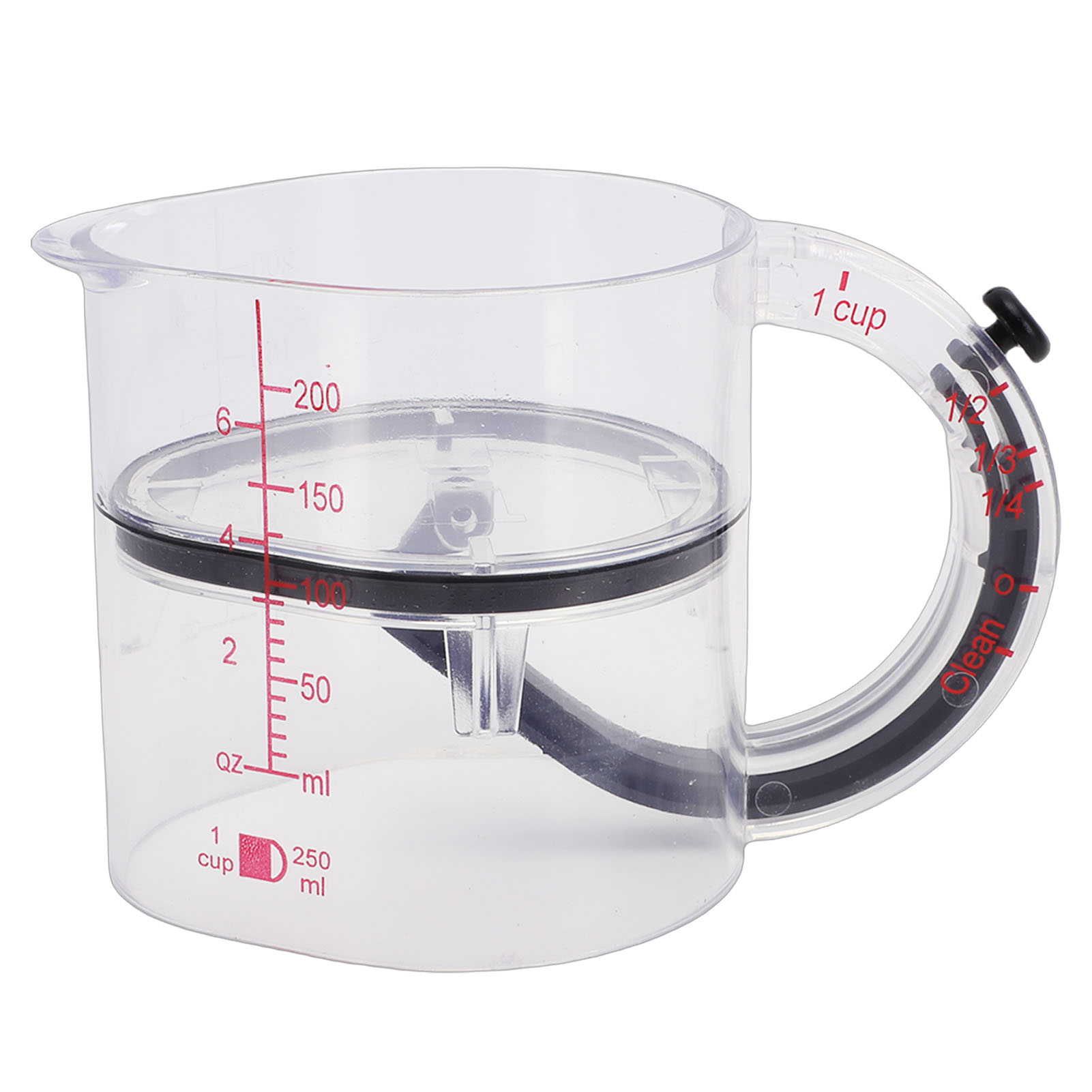 Verstellbarer 4-in-1-schaber Aus Borosilikatglas Mit Wasserdichtem Boden, Kompakter, Wendbarer Multifunktionsschaber Für Die Küche