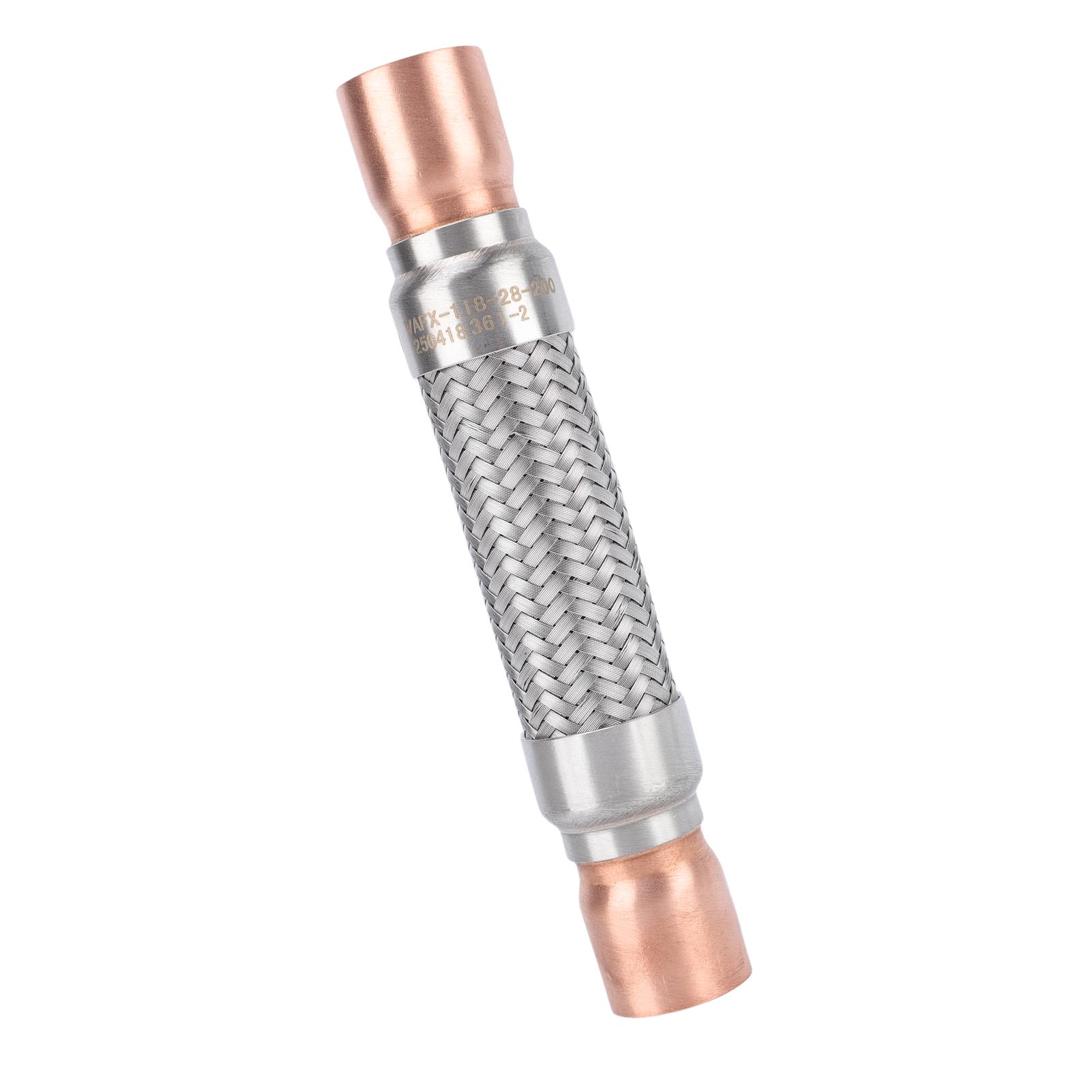 200 Mm Stoßdämpfender, Vibrationsdämpfender Metallschlauch Hochdruckfester, Geflochtener, Flexibler Schlauch Zur Vibrationsvermeidung Für Kühlräume Und Klimaanlagen