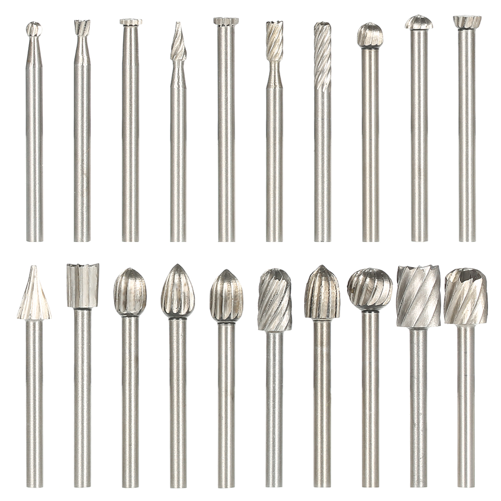 Set Mit 20 Hss-rotationsschleifscheiben Mit 3 Mm Schaft, Schneidwerkzeuge Zum Gravieren, Bohren, Schneiden Und Polieren Von Holz, Zubehör Für Rotationswerkzeuge Und Elektrische Schleifmaschinen
