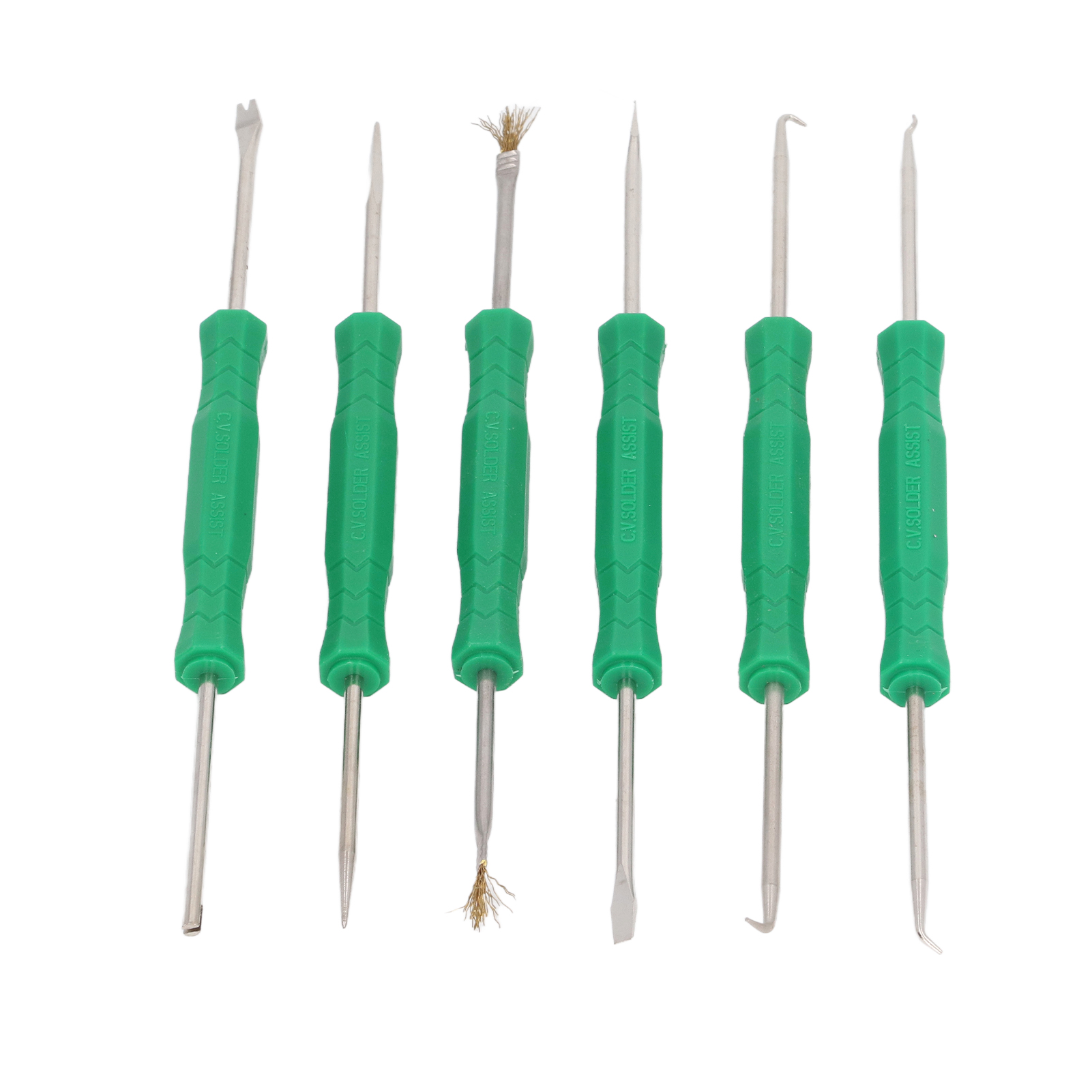 Set Mit 6 Professionellen, Ergonomischen, Doppelseitigen, Gehärteten Schweißhilfswerkzeugen Aus Abs-aluminiumlegierung