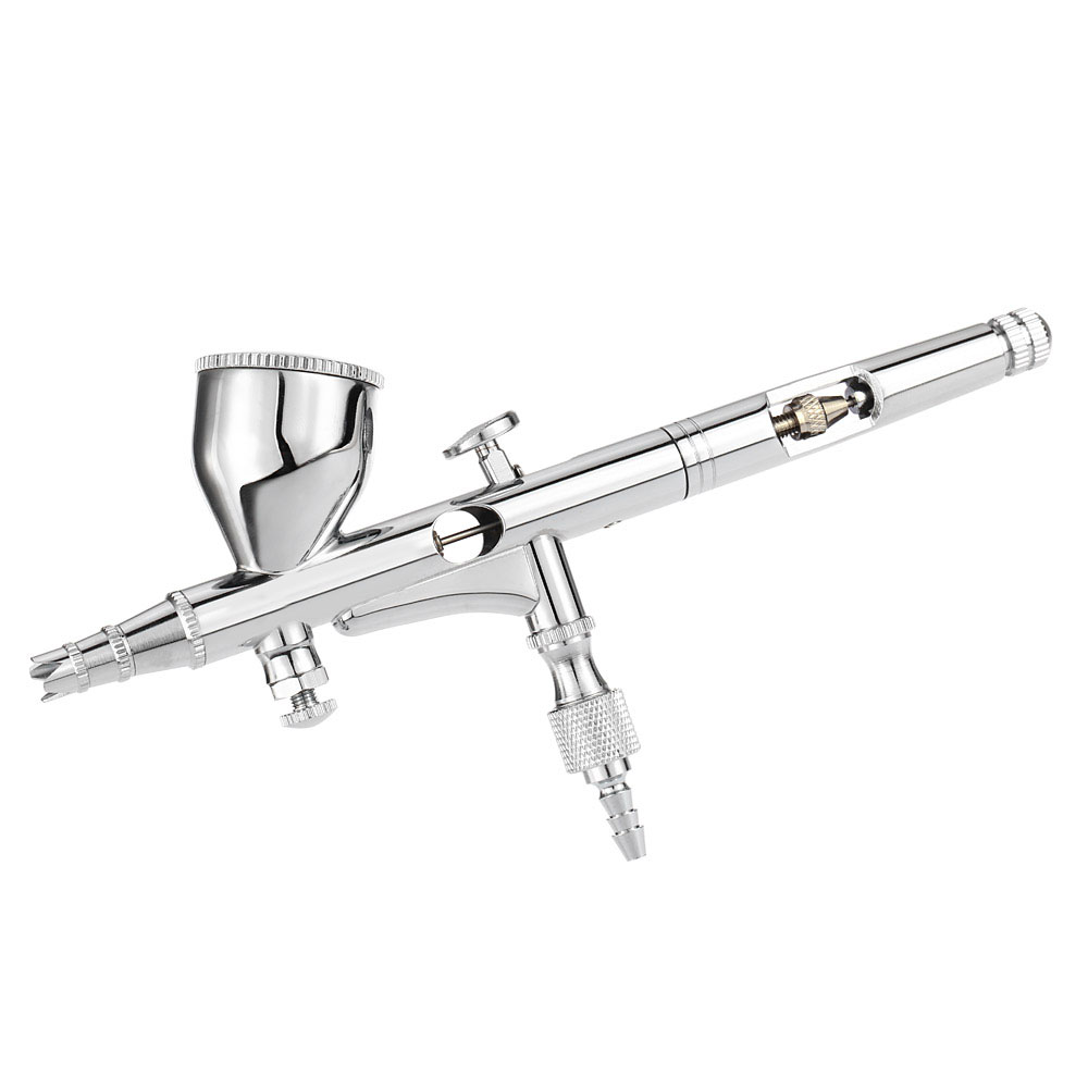 Kkmoon Pro Gravity Feed Airbrush Kit 0,2 Mm 9 Cm³ Für Malerei, Kunst, Tätowierungen, Make-up, Nageldesign, Modellbau, Aerotherapie, Hobbys