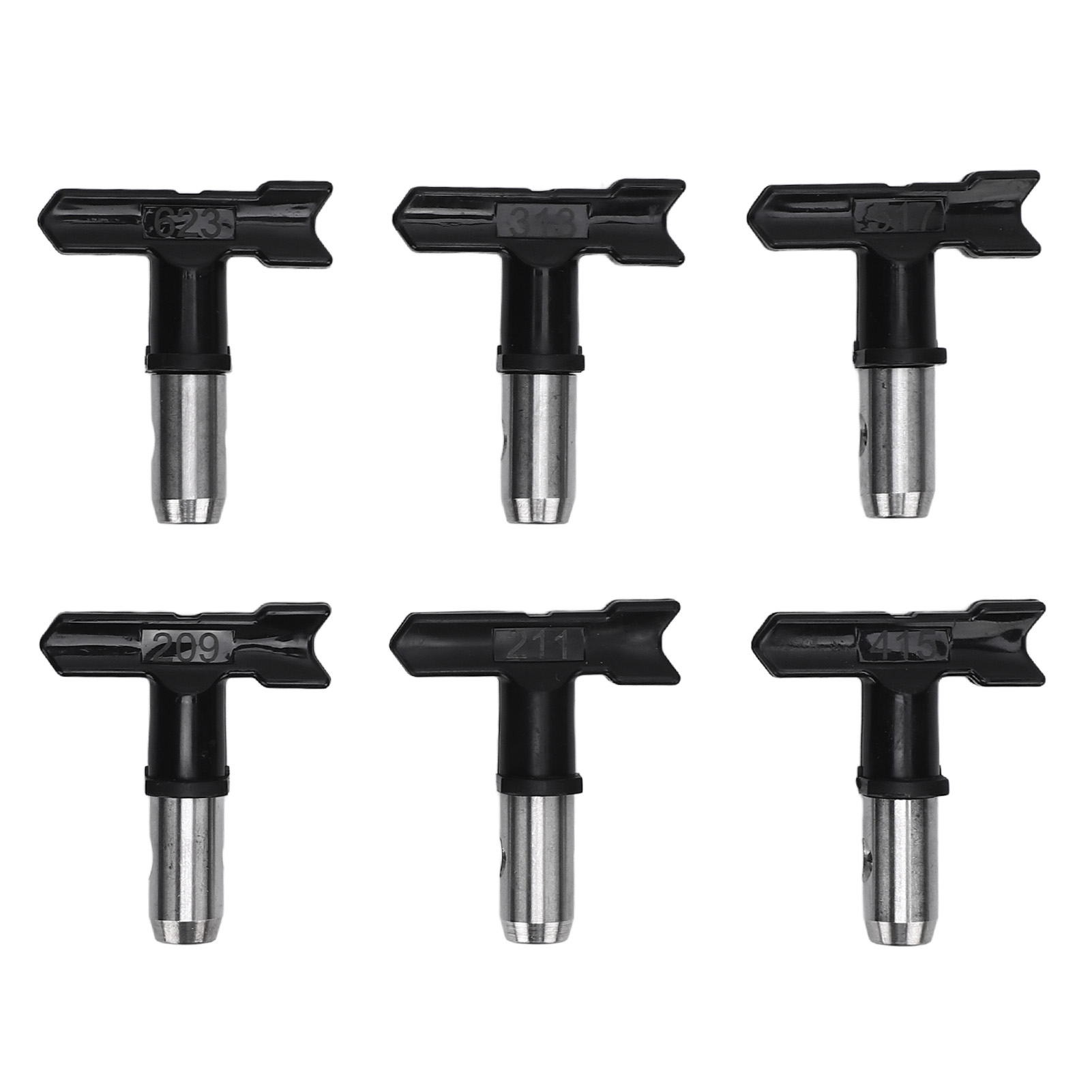 Airless-sprühdüsenset 209 211 313 415 517 623 Für Lackiermaschinen Im Heim- Und Industriebereich