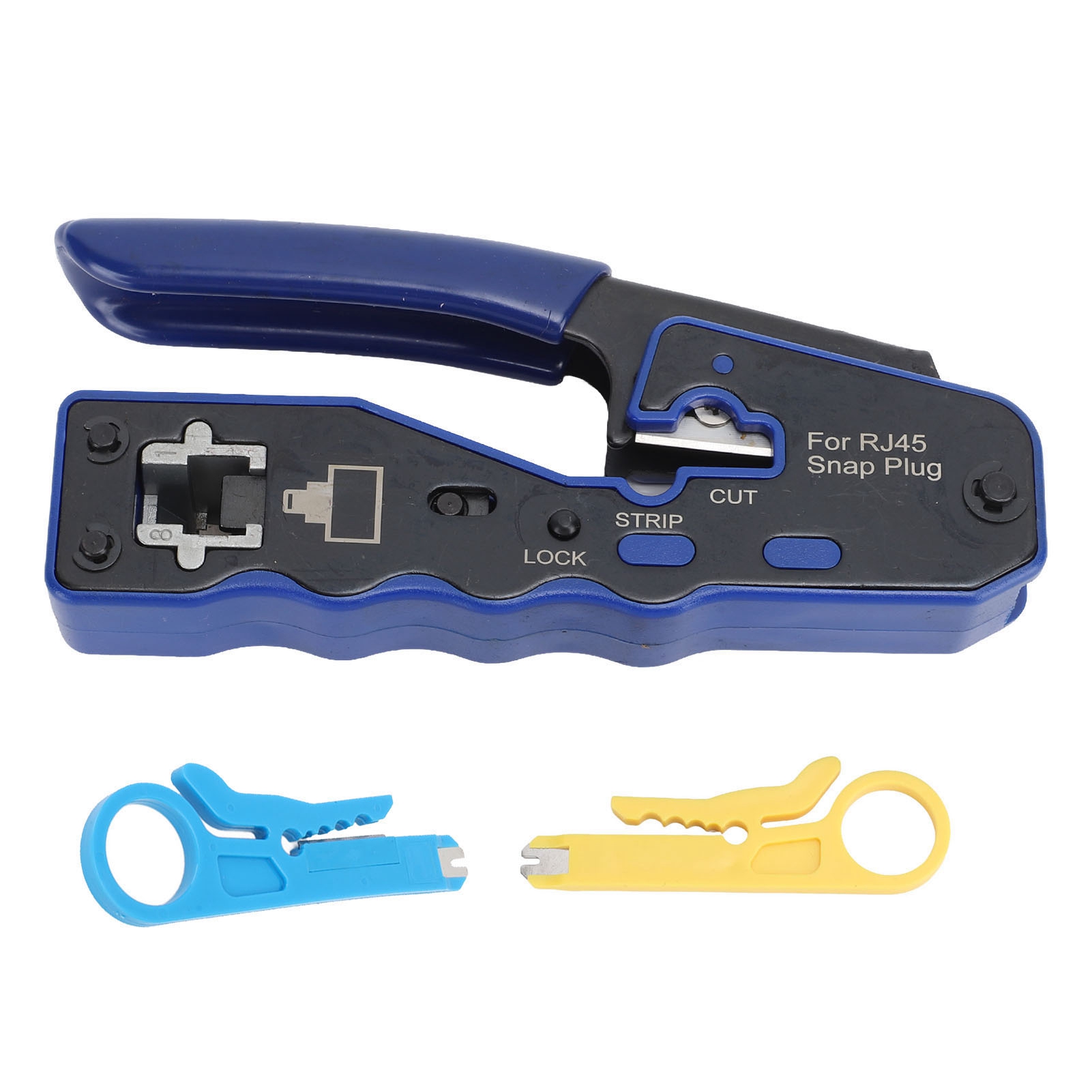 Rj45 Cat6 Crimpwerkzeug-set Mit Durchgangsloch-netzwerkkabelschneider