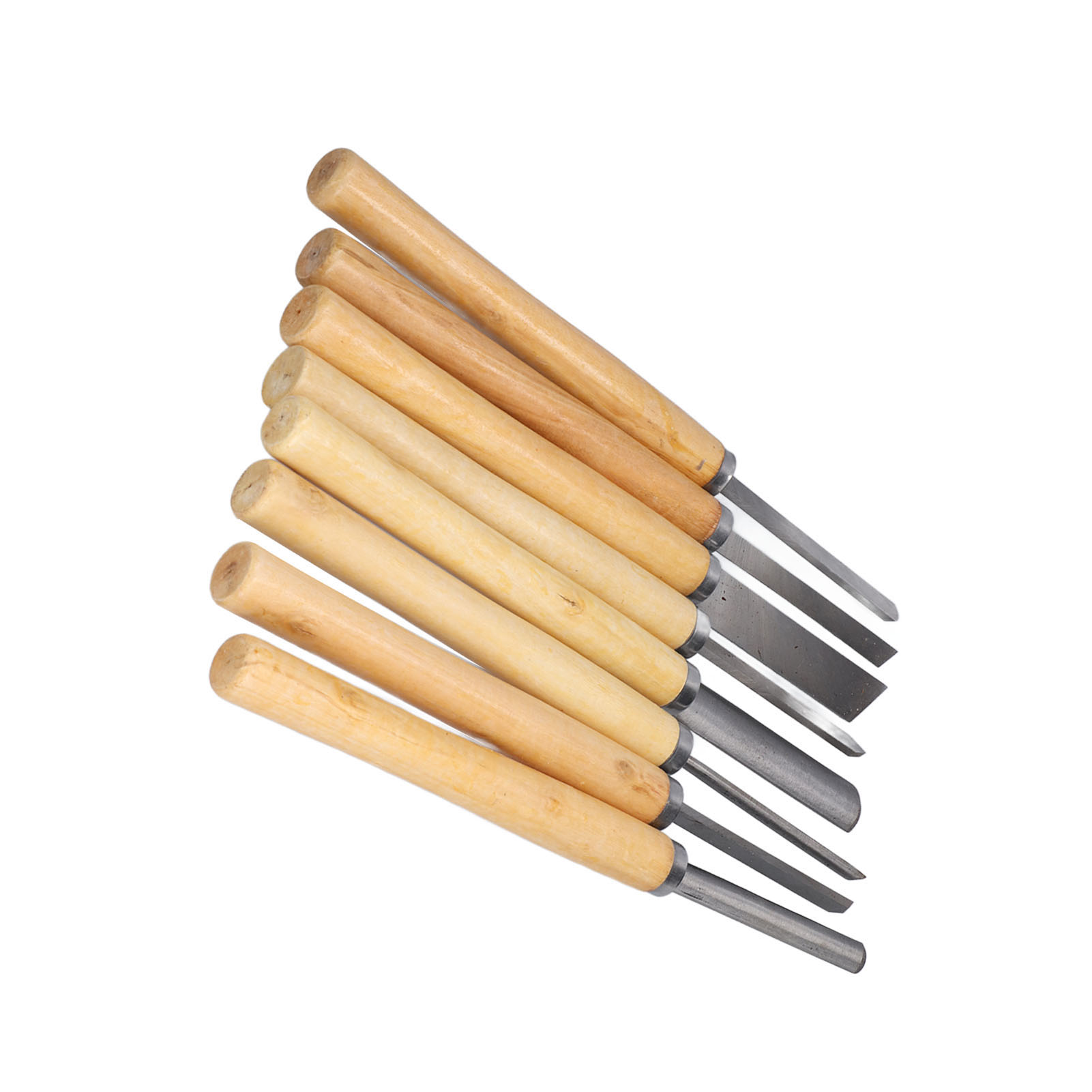 Set Mit 8 Holzmeißeln, Schraubendrehern, Hohlbeiteln, Gravierwerkzeugen Für Die Holzbearbeitung, Abstechwerkzeugen Und Zubehör