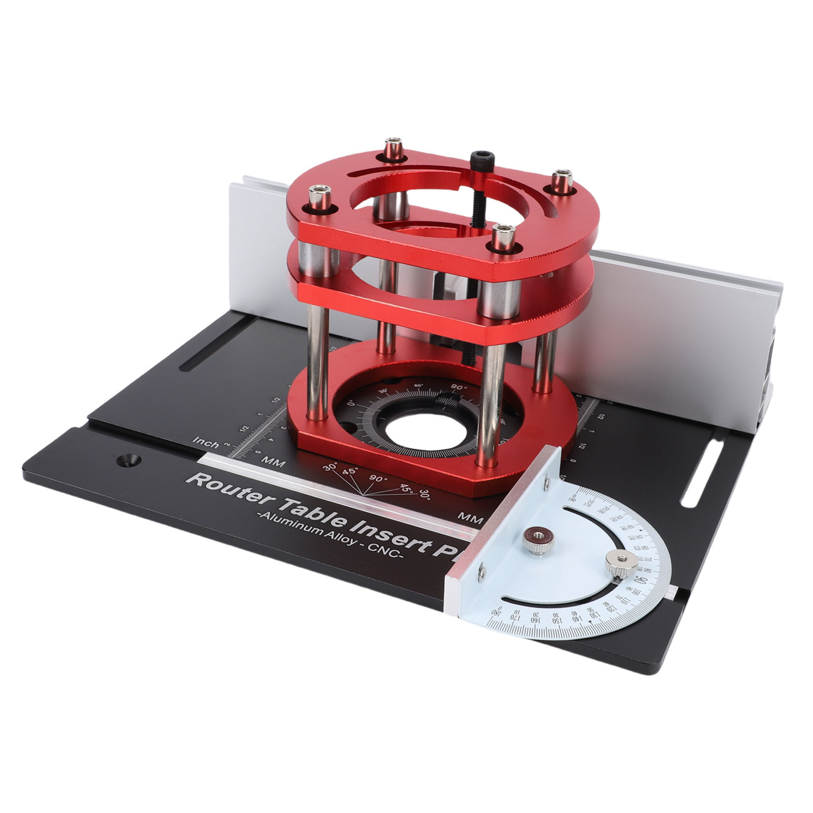 51-mm-frästisch-hebesystem Mit Zoll- Und Metrischen Sprossen, Aluminiumlegierungs-einsatzplatte Mit Hebebasis Für 64–66-mm-motor