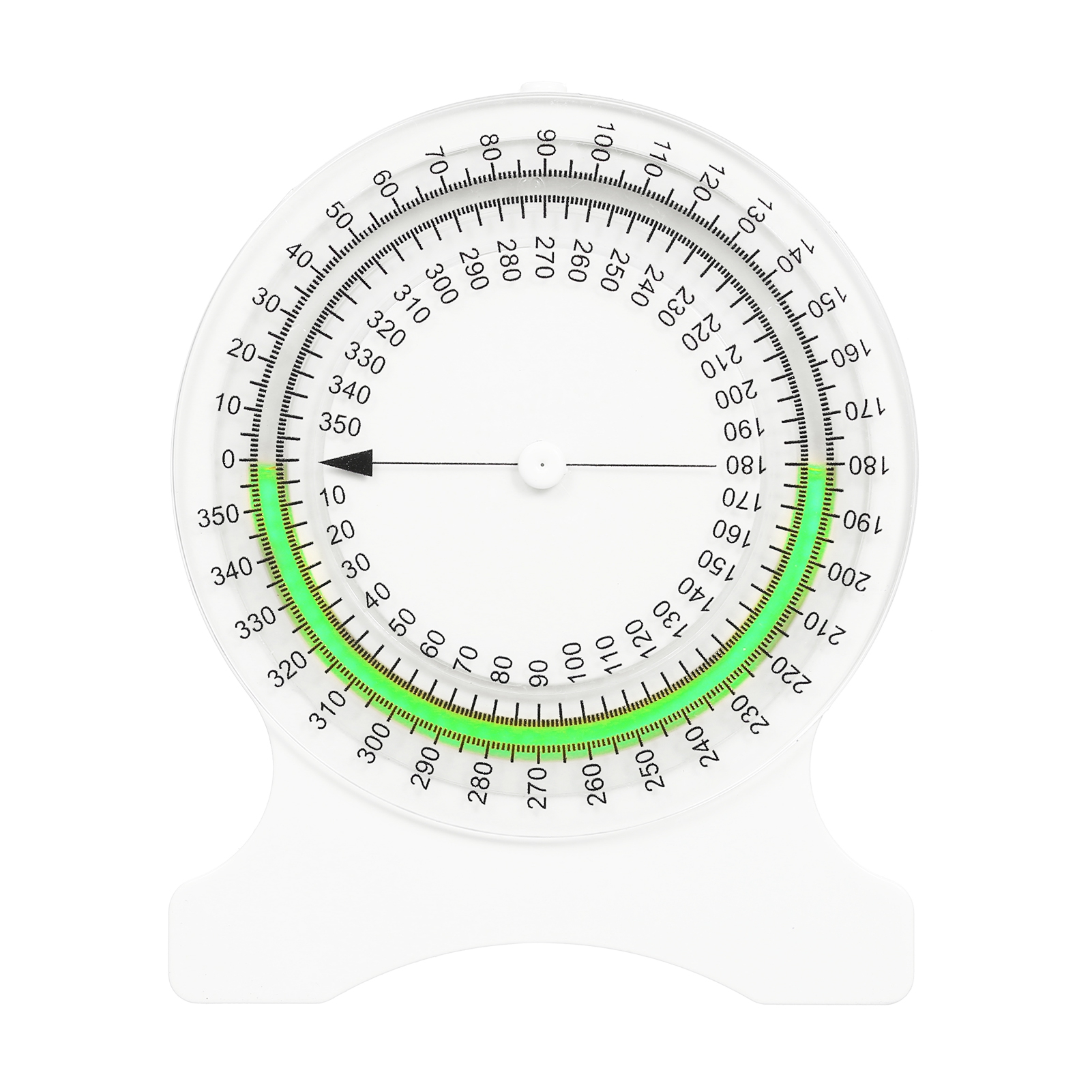 Neigungsmesser Für Physiotherapie Und Rehabilitation, Messung Des Gelenkbewegungsbereichs (rom), Goniometer Für Den Gelenkbeweglichkeitswinkel, Abs-kunststoff, Blau/grün, 101 X 82 X 10 Mm, 1 Stück