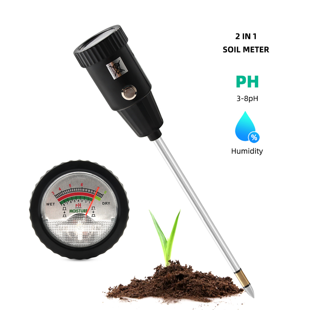 Boden-ph- Und Feuchtigkeitstester, Batterieloser Ph- Und Wasserstandsanalysator Für Gemüsegärten Und Baumpflege Im Innen- Und Außenbereich