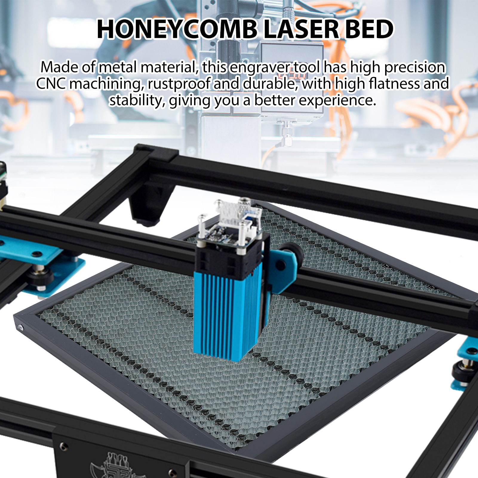 400 X 400 Mm Waben-lasertisch Für Gravier-/schneidemaschinen, Graviergeräte Und Zubehör