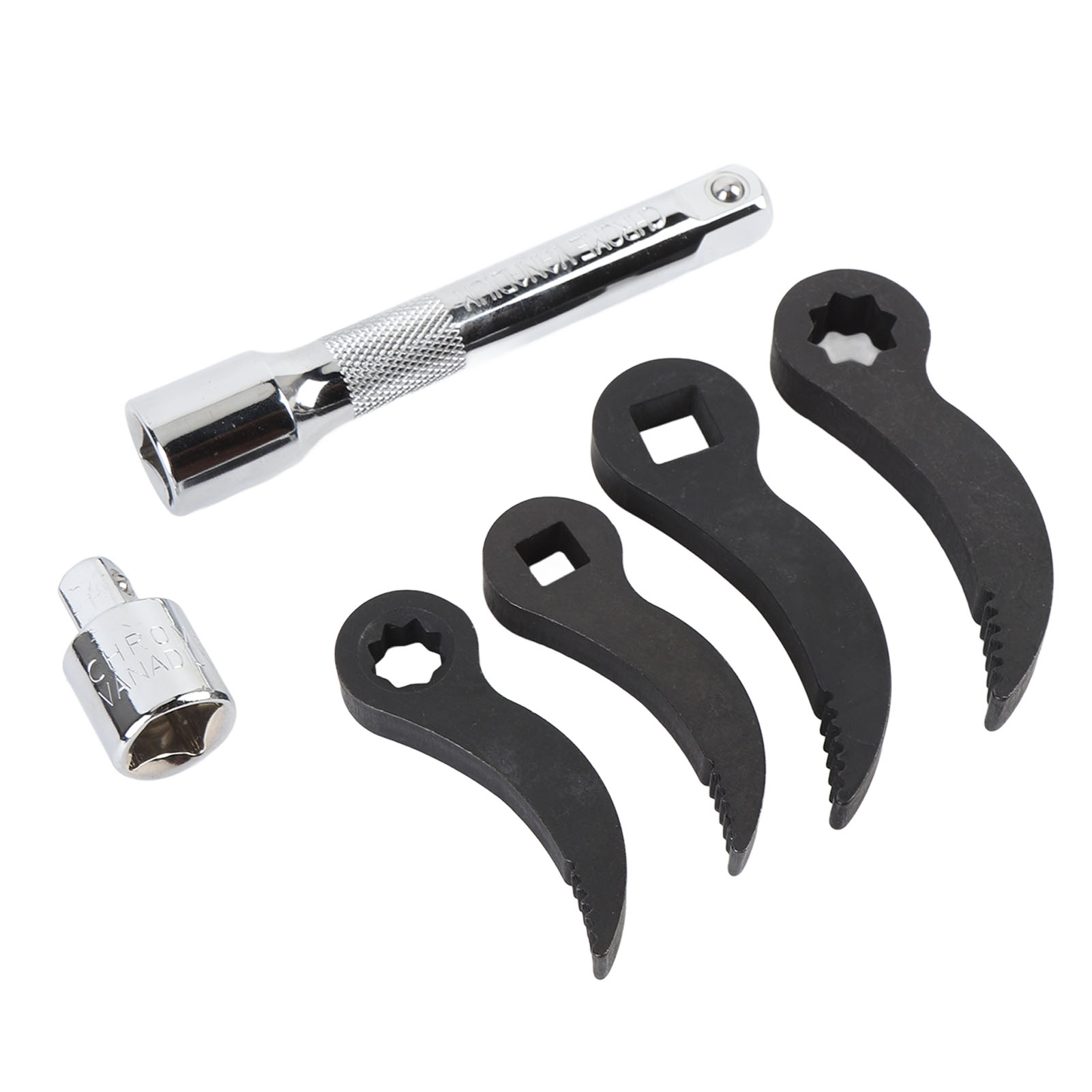 Satz Adapterköpfe Für 1/2-zoll- Und 3/8-zoll-doppelvierkant- Und Vierkant-brecheisen, Hebelkopfadapter Und Verlängerung Mit Aufbewahrungsbox