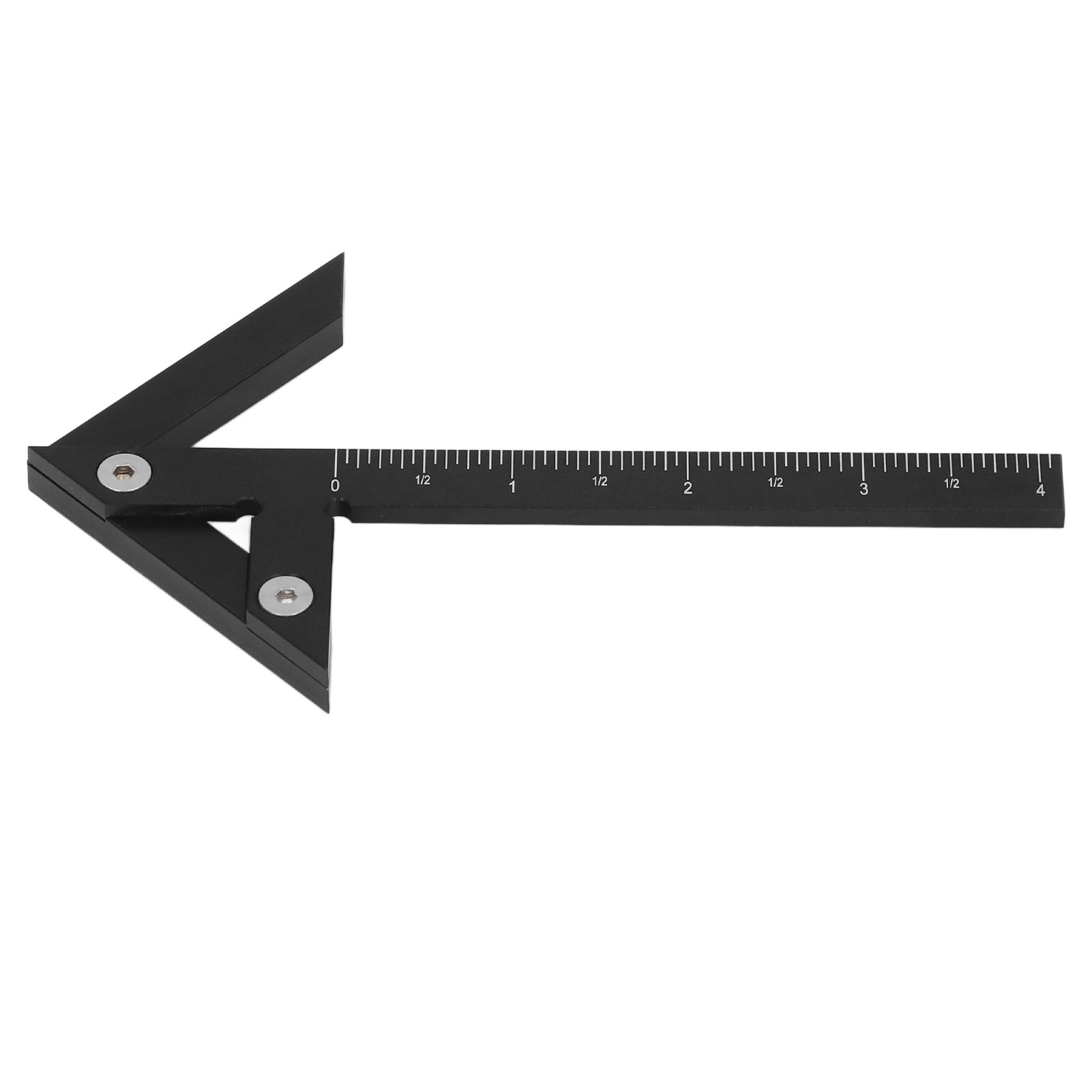 Mittel- Und Kreismarkierung 45/90 Grad, Aluminium, Für Holzbearbeitung Und Imperiale Maßeinheiten, Schwarz