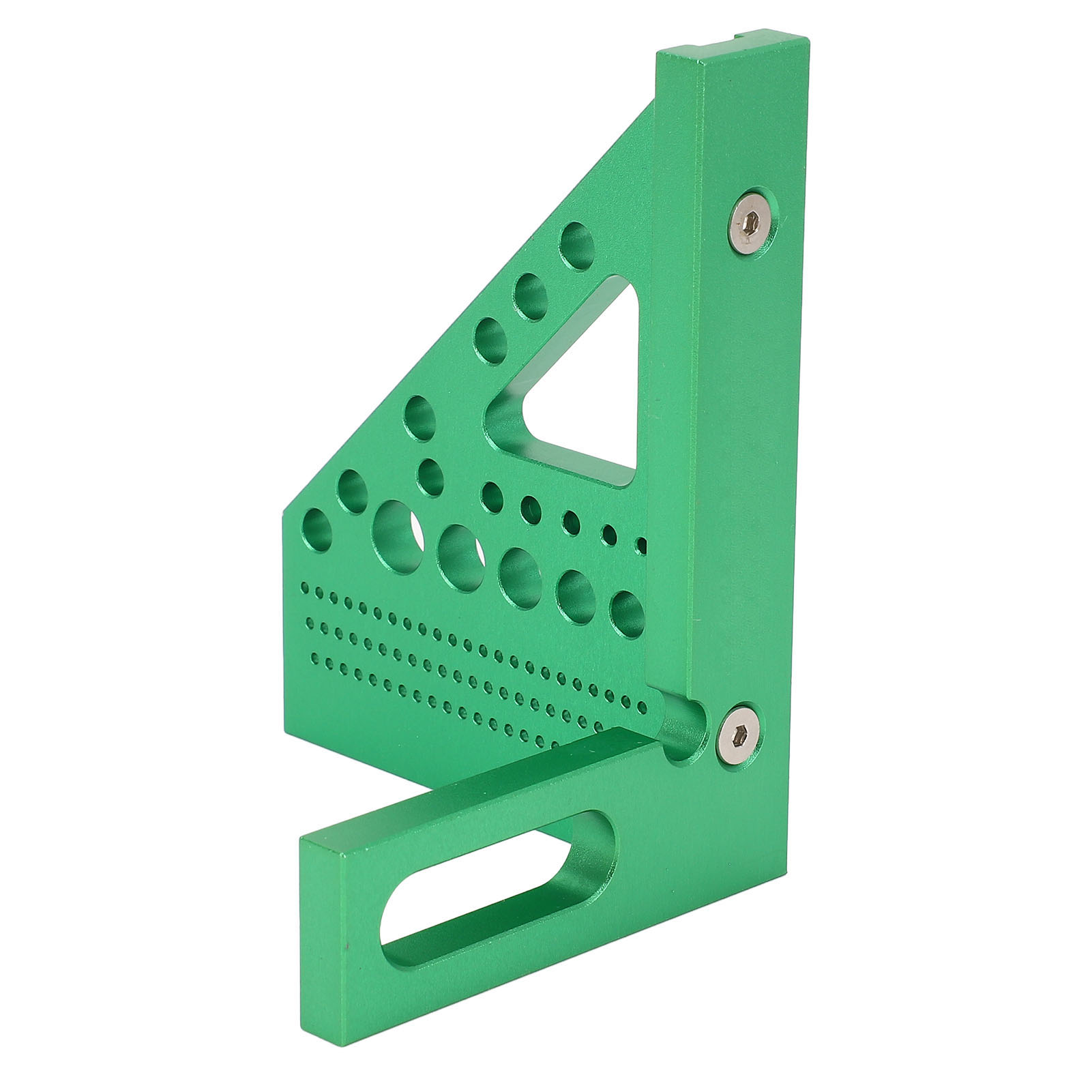 Multifunktionaler 3d-winkelmesser, Grün, Metrisches System, Aluminiumlegierung, Mit Positionierpunkt Für Die Holzbearbeitung