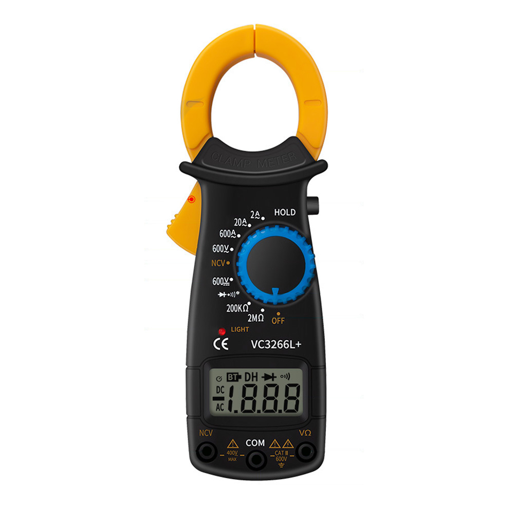 Das Digitale Zangenmultimeter Misst Widerstand, Wechsel- Und Gleichstrom, Spannung, Erdung, Phase Und Gelbe Dioden.