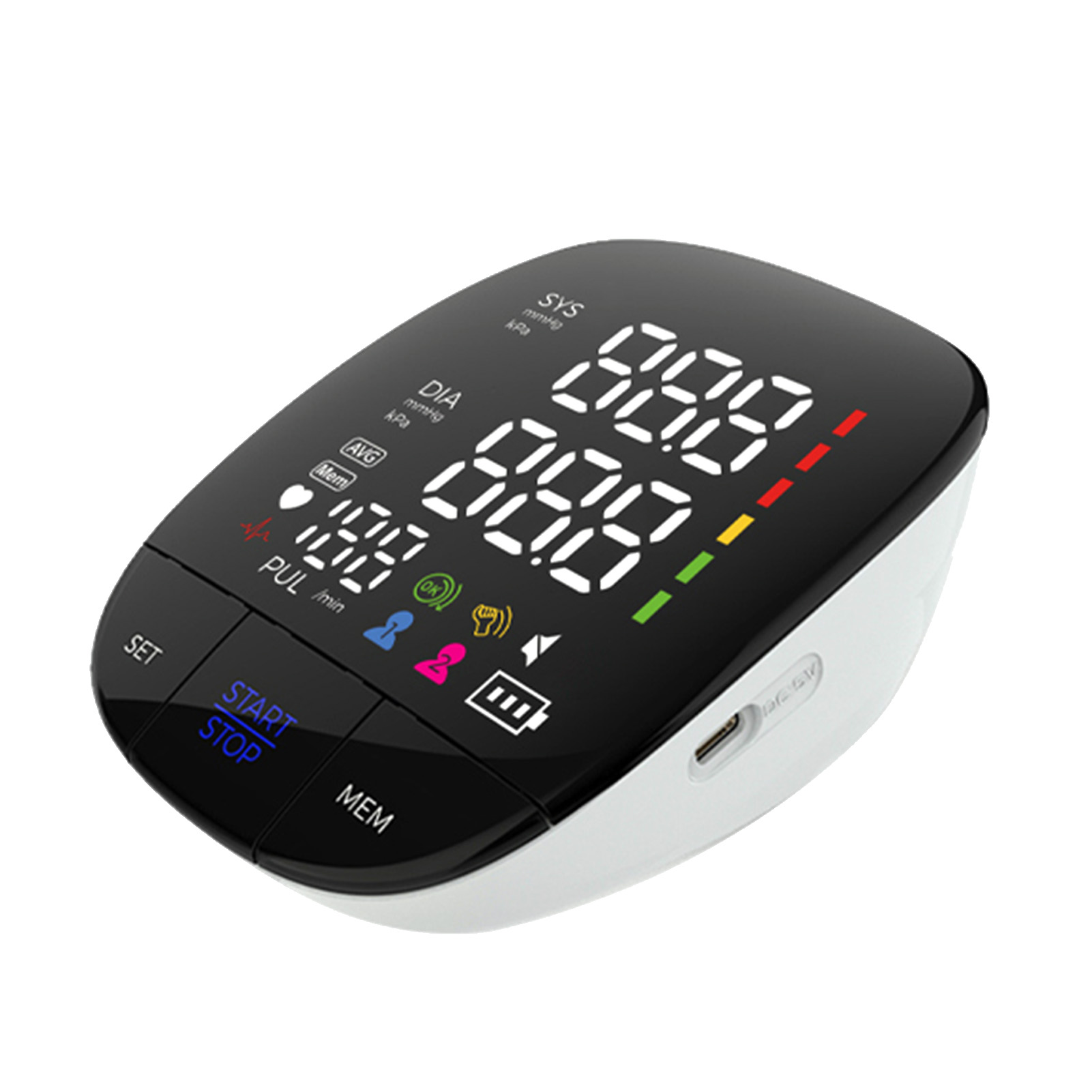 Blutdruckmessgerät Für Den Oberarm Mit Gut Lesbarem Display, Genauer Messung, Intelligentem Speicher Und Gerät Zur Blutdruckmessung Am Oberarm Für Zu Hause.
