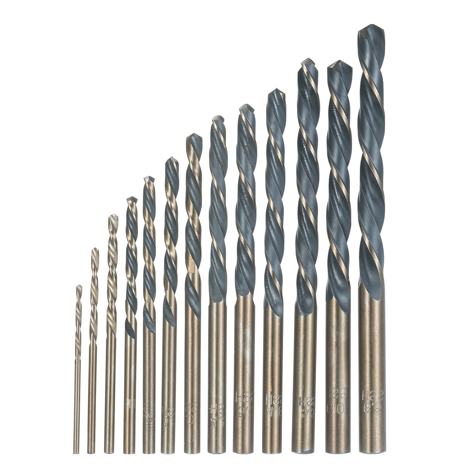 13-teiliges Hss-schnellstahl-bohrerset Für Hartmetall, Spiralbohrer-set Für Edelstahlbohrungen, Mit Aufbewahrungskoffer