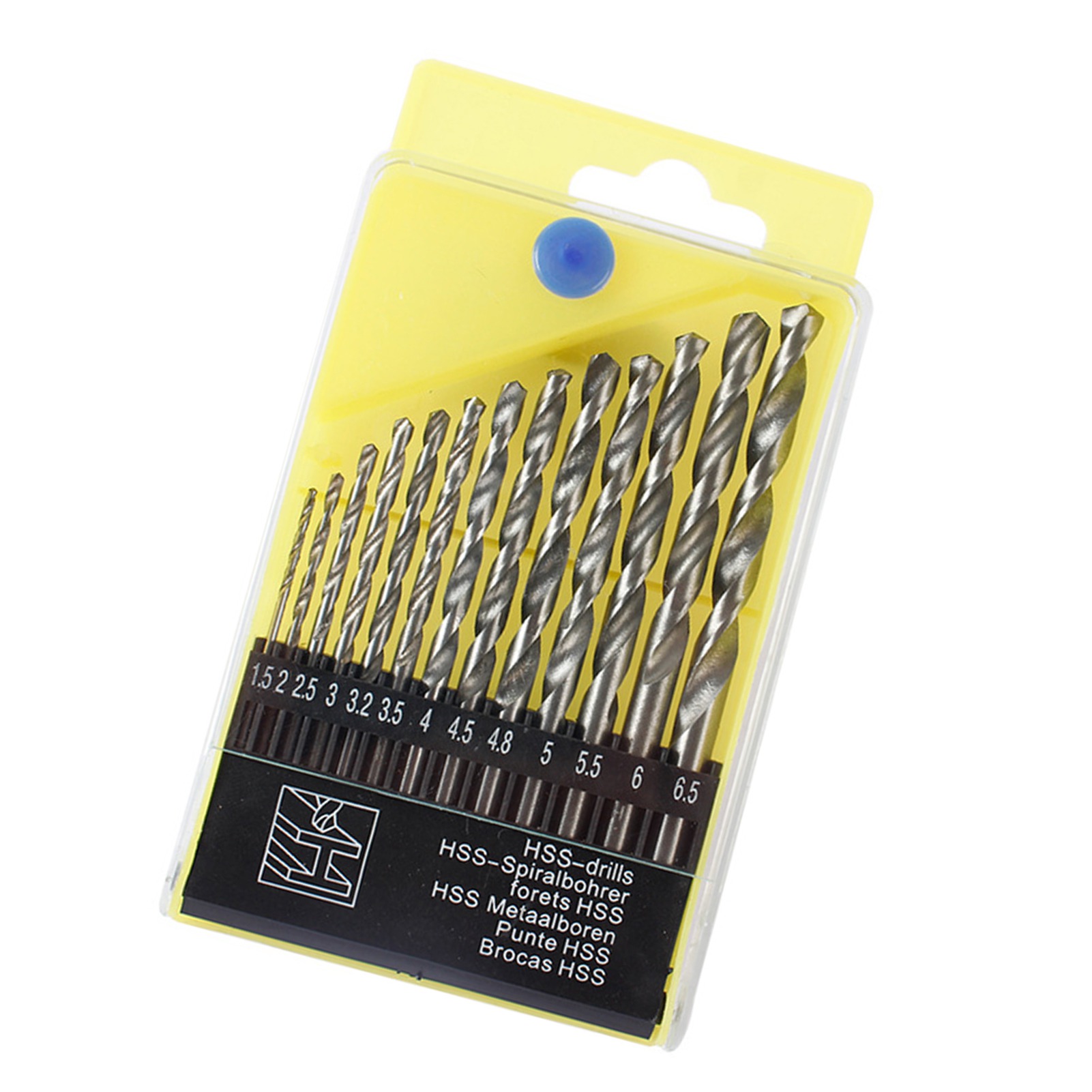 13-teiliges Set Kugellager-stahlbohrer Für Hartmetalle, Edelstahl-bohrerset, Spiralbohrer-set Mit Aufbewahrungsbox
