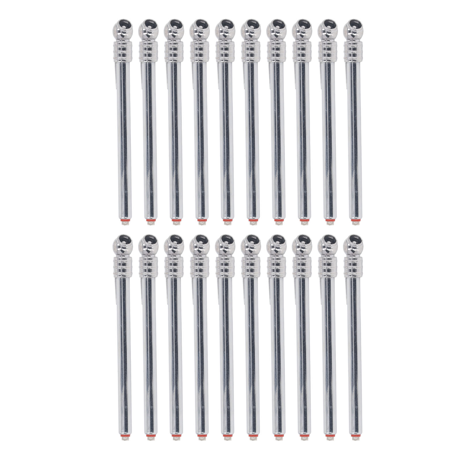 Packung Mit 20 Stiftförmigen Reifendruckmessern Aus Edelstahl, Präzise Und Tragbar, 1 Bis 7 Kg (10 Bis 100 Lb).