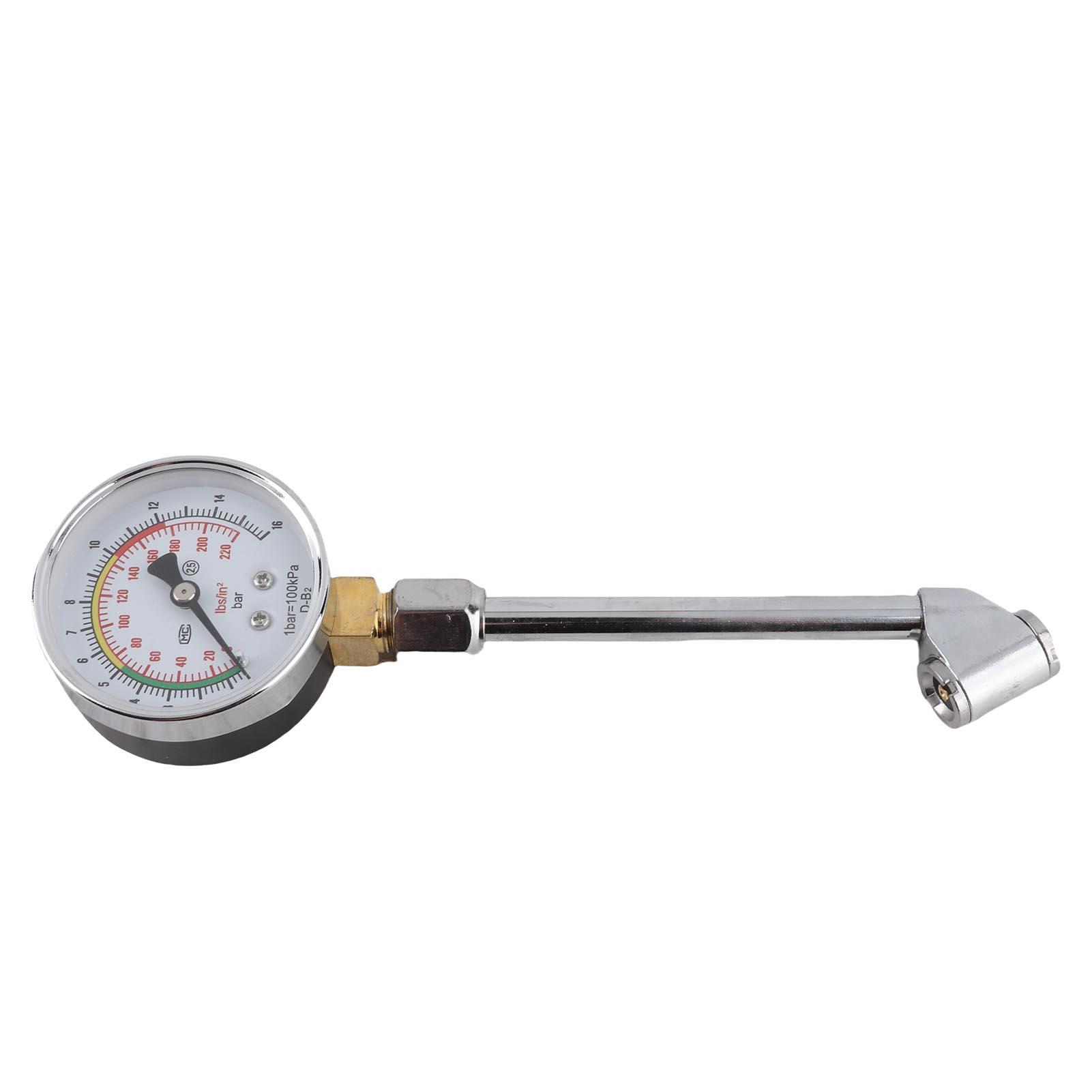 Präzises Reifendruckmessgerät, Gut Ablesbar, Messwerkzeug Für Autos Und Motorräder, 19 Cm, Kunststofflegierung