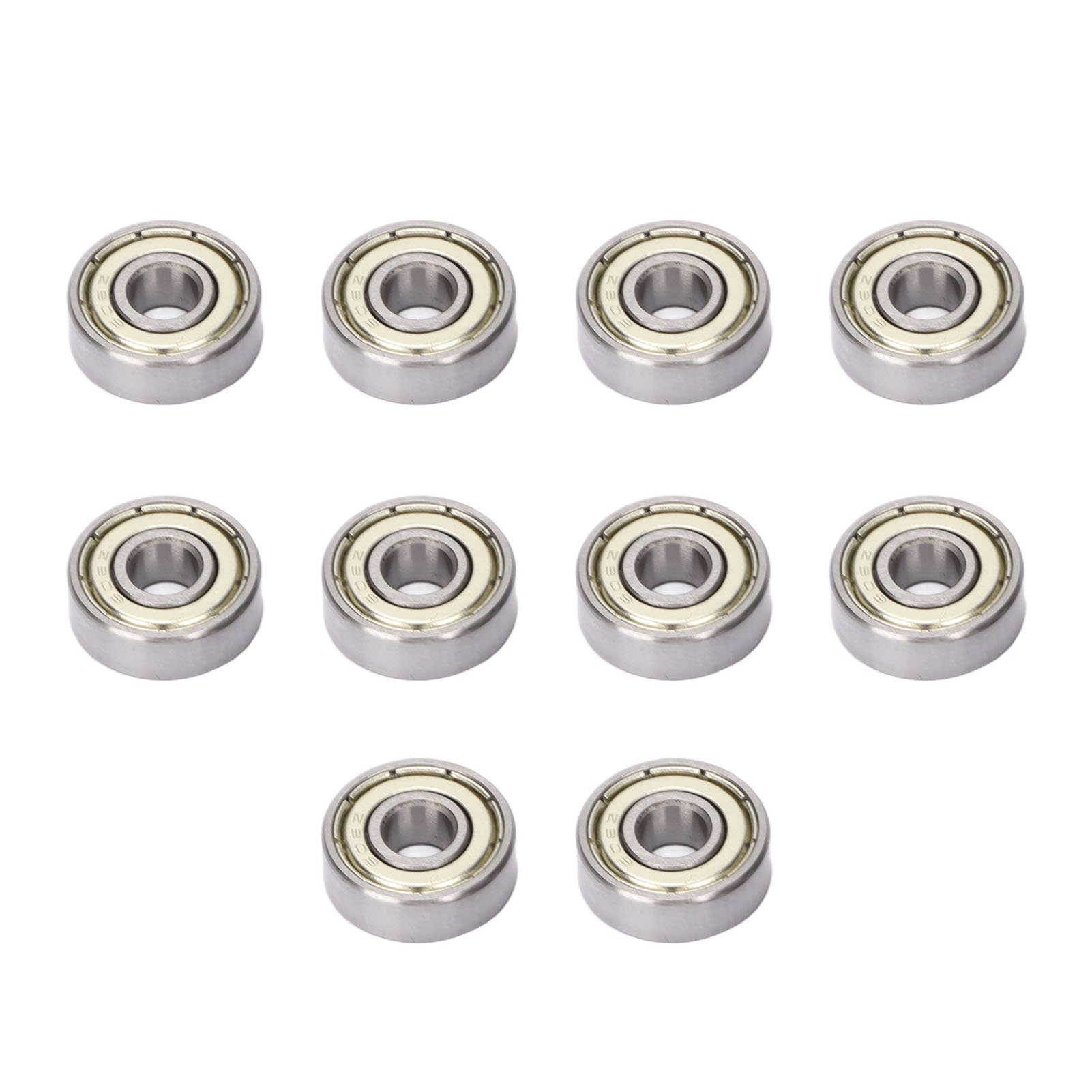 Packung Mit 10 Doppelt Geschützten 6x17x6mm Rillenkugellagern Aus Stahl Für Maschinen Und Geräte