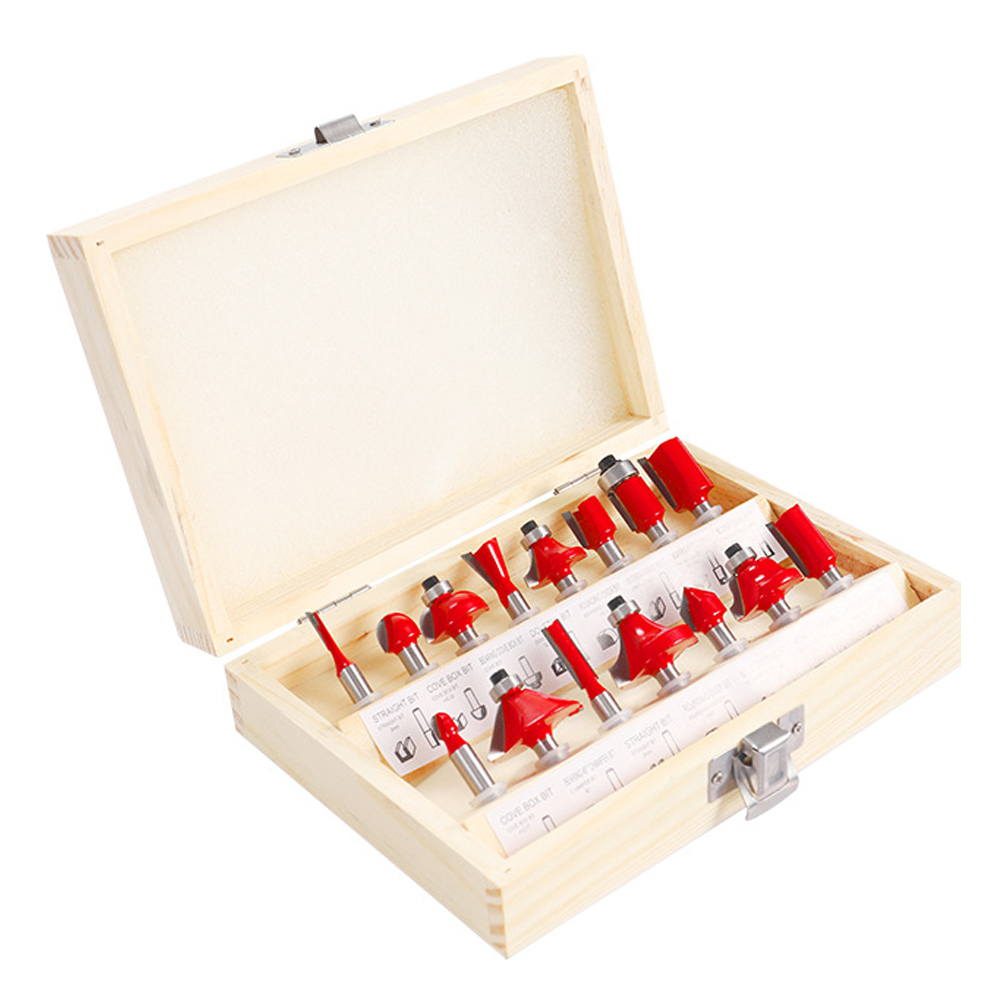 Set Mit 15 Hartmetall-fräsern (45) Aus Stahl Für Holzbearbeitung, Sägen, Gravieren, Schnitzen Und Schneiden