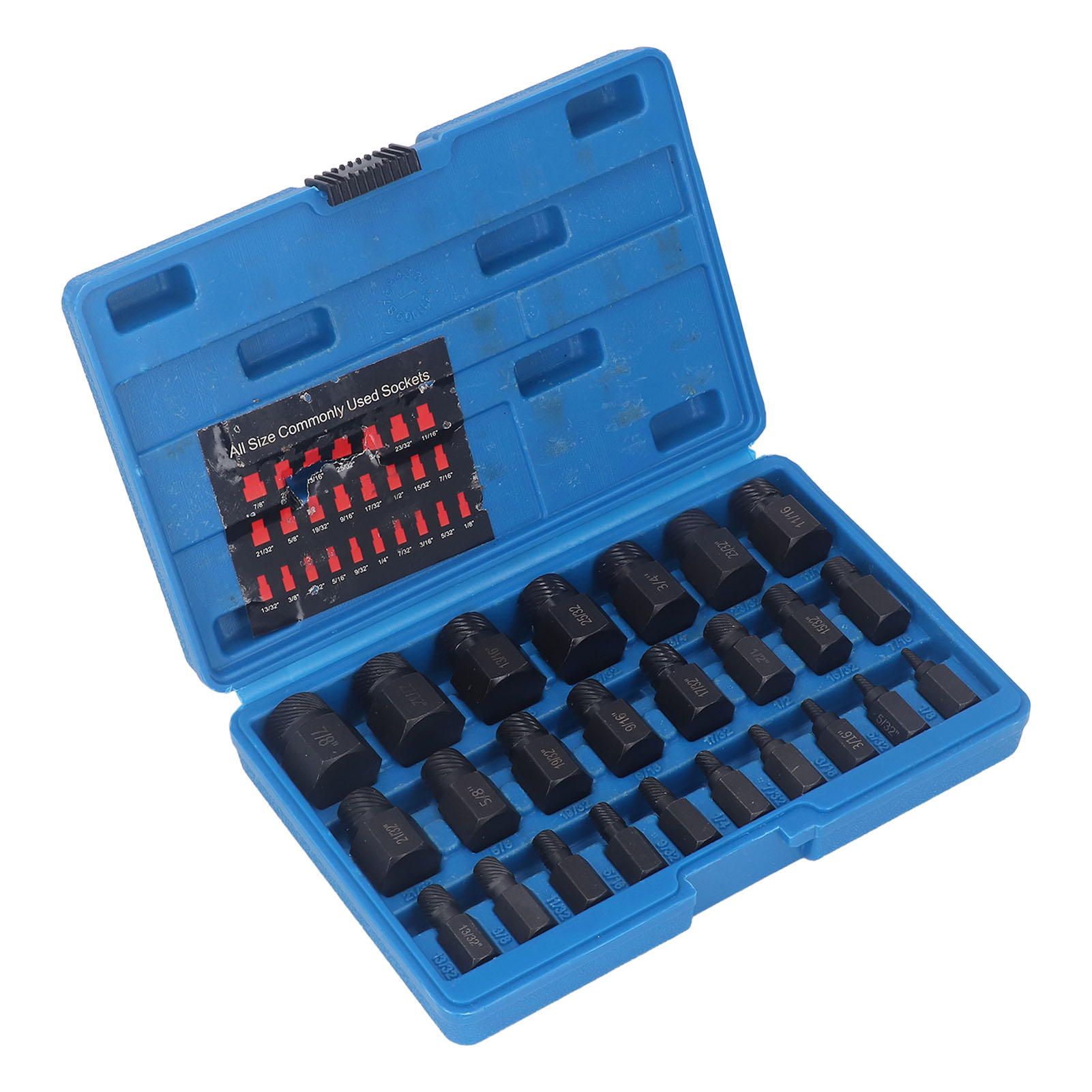 Packung Mit 25 Schraubenausdrehern Aus Chrom-molybdän-stahl Mit Sechskantkopf Zum Entfernen Abgebrochener Dübel Und Bolzen Für Reparatur- Und Wartungsarbeiten