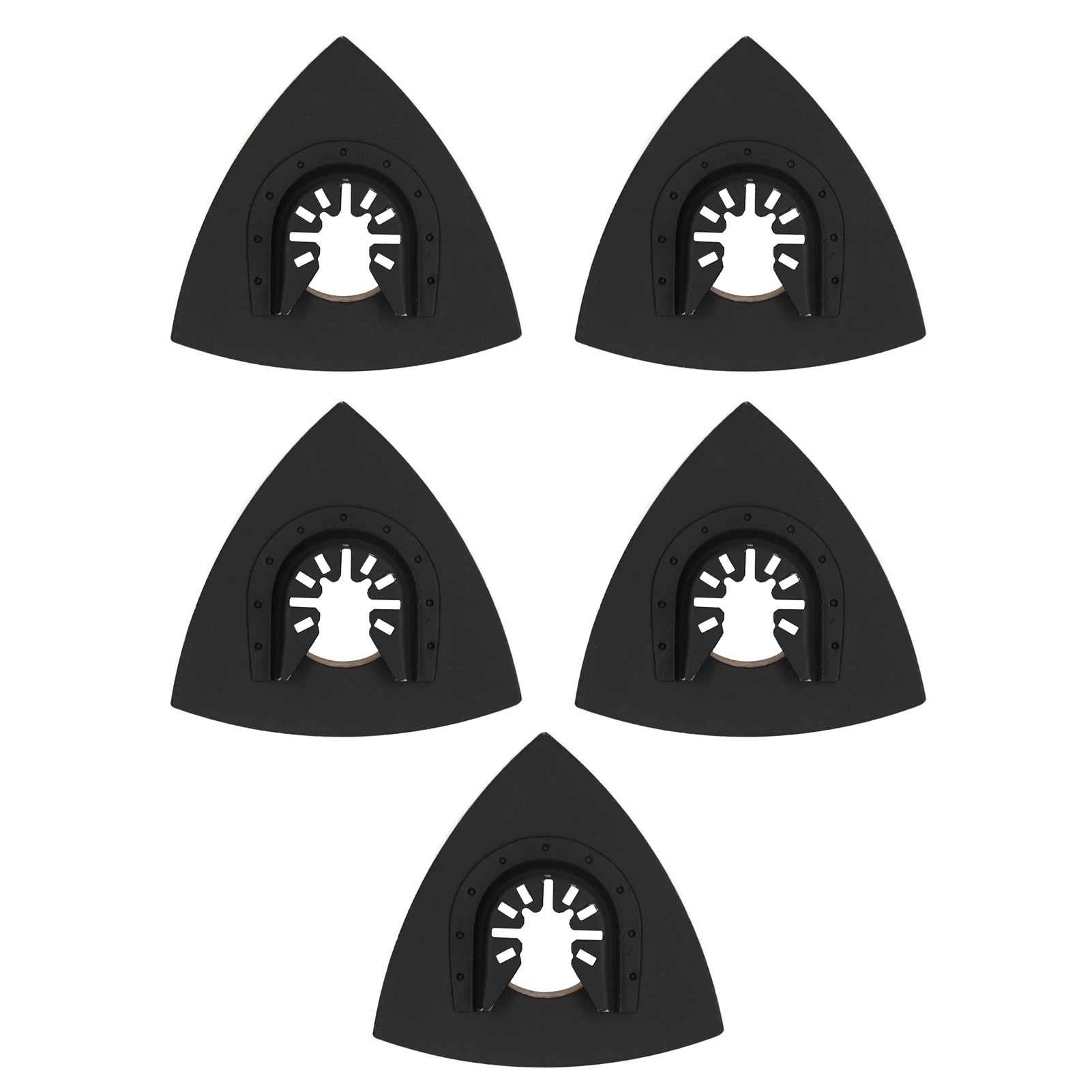 Set Mit 5 Wollpolierscheiben Mit Basis Aus Legiertem Stahl Und Dreieckiger Filzbasis Für Vielseitige Anwendung