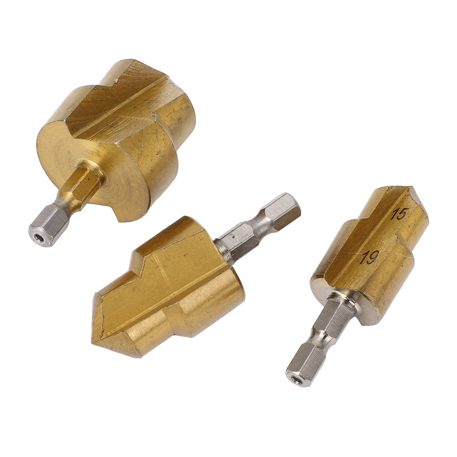 Satz Mit 3 Ppr-sechskant-reibahle, 1/4"-wasserrohr-reibahle, Lochaufweitwerkzeug, 15–19 Mm, 18–24 Mm, 24–31 Mm