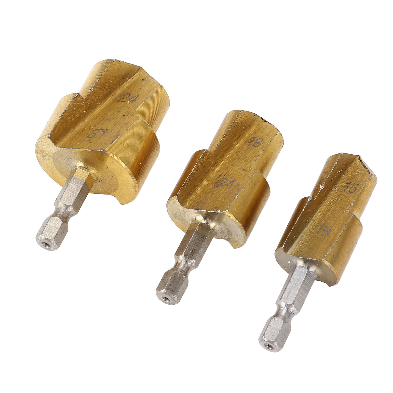 Set Mit 3 Reibahlen Für Ppr-pvc-rohre Aus Hochkohlenstoffhaltigem Stahl, Sechskant-aufweiter, 19 Mm, 24 Mm, 31 Mm