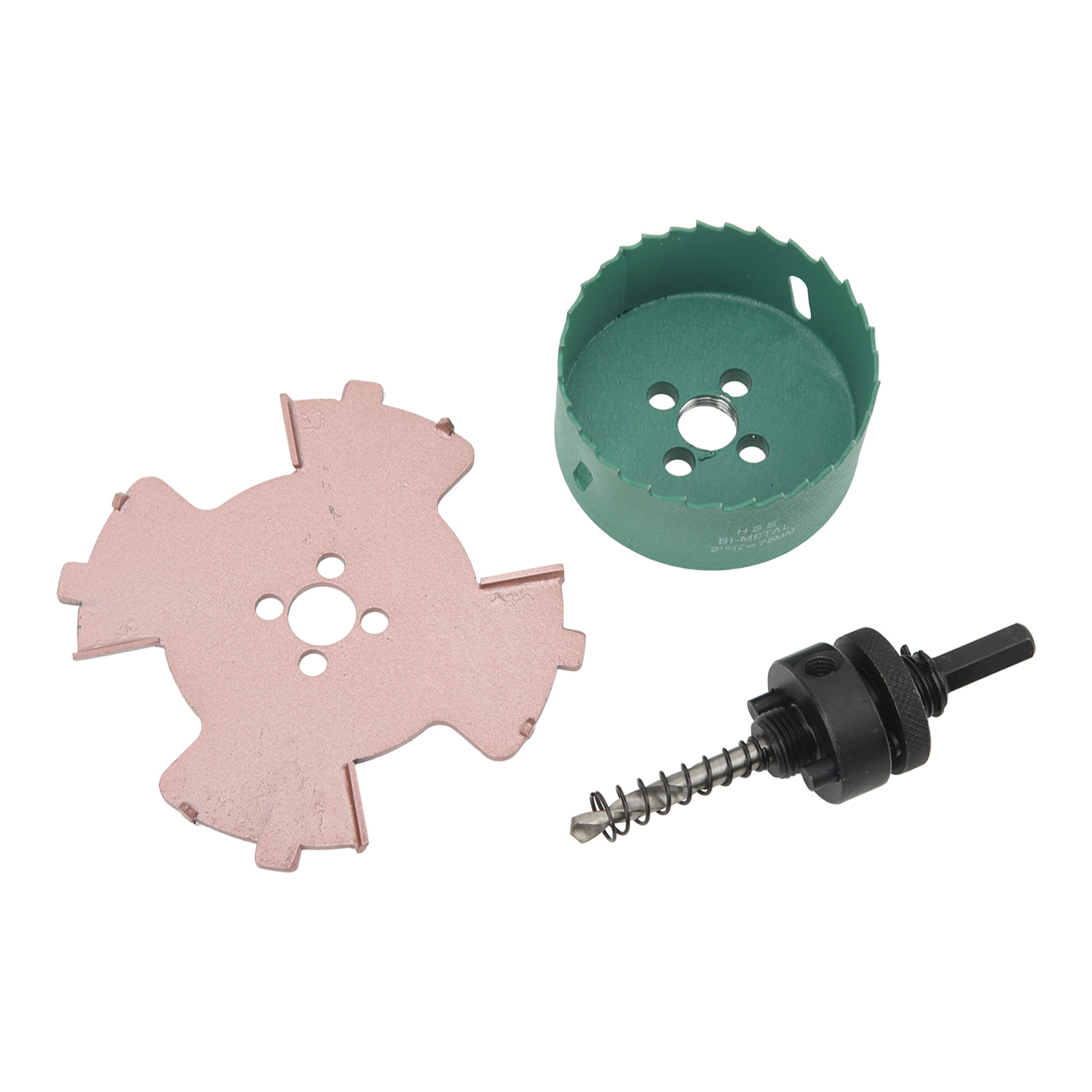 Randlose Lochsäge Für Punktbohrungen, Legierter Stahl, Sechskantfutter, Zentrierbohrer, Bohrer, 75 Mm / 3 Zoll