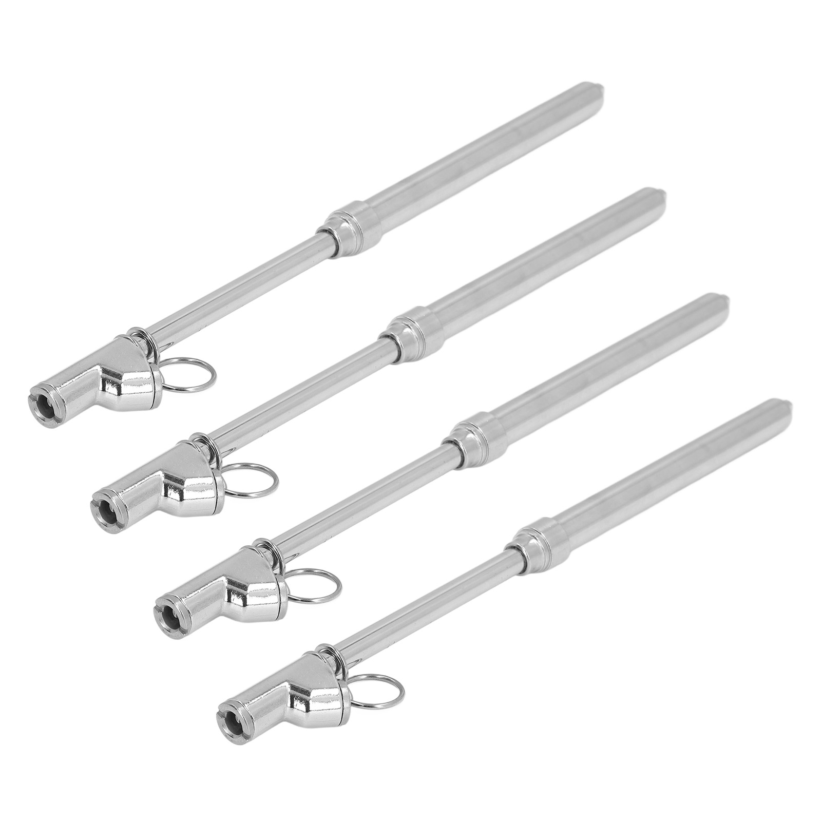 4-teiliges Set Reifendruckmesser Aus Edelstahl Mit Zwei Messköpfen, Mechanisches Reifendruckmessgerät Für Lkw, Pkw, Fahrrad, 10–160 Psi