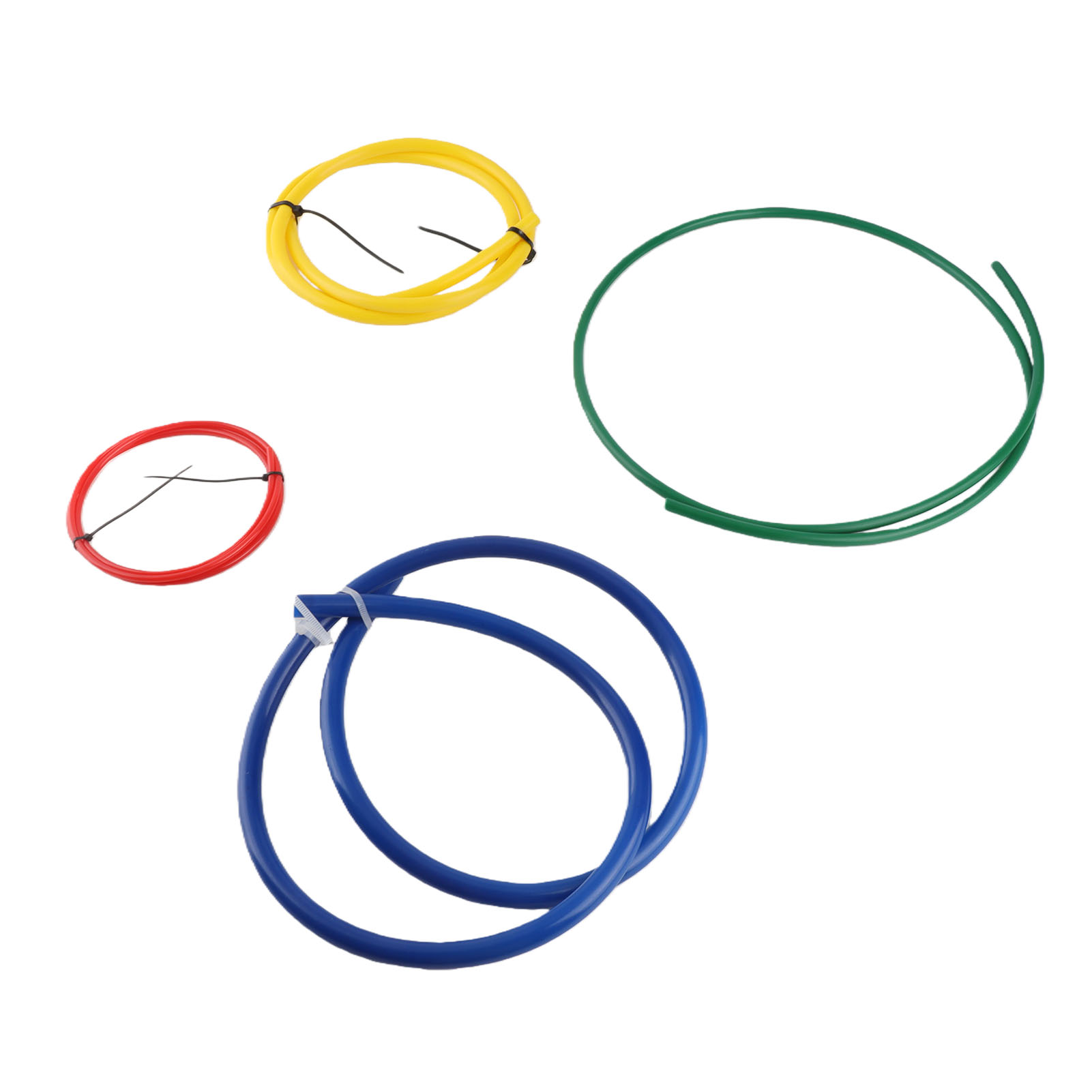 Set Mit 4 Integrierten Rohrschellen Für 1,2 M Lange Kupferrohre (1/4" X 3/8" X 1/2" X 5/8"), Farben: Rot, Grün, Gelb, Blau, Biegeband, Kupferrohr, Klimaanlage, Heizung, Lüftung