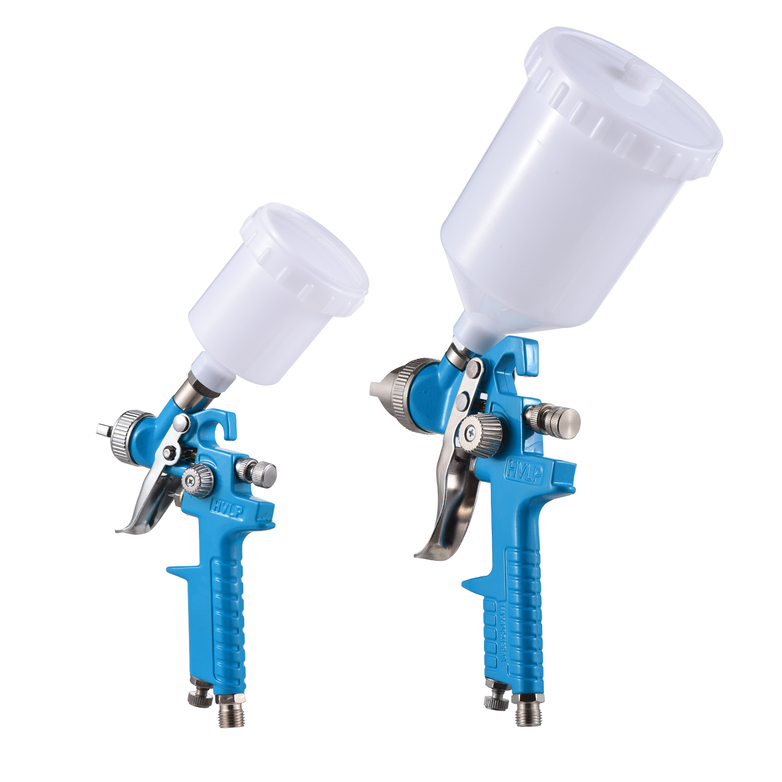 Hvlp-farbspritzpistolen-set Mit Schwerkraftzufuhr, Klein Und Groß, Mit 125-ml- Und 600-ml-farbbechern, 1,0-mm-/1,4-mm-/1,7-mm-/2,0-mm-düsen Für Auto-, Möbel-, Wand-, Bastel- Und Modelllackierung