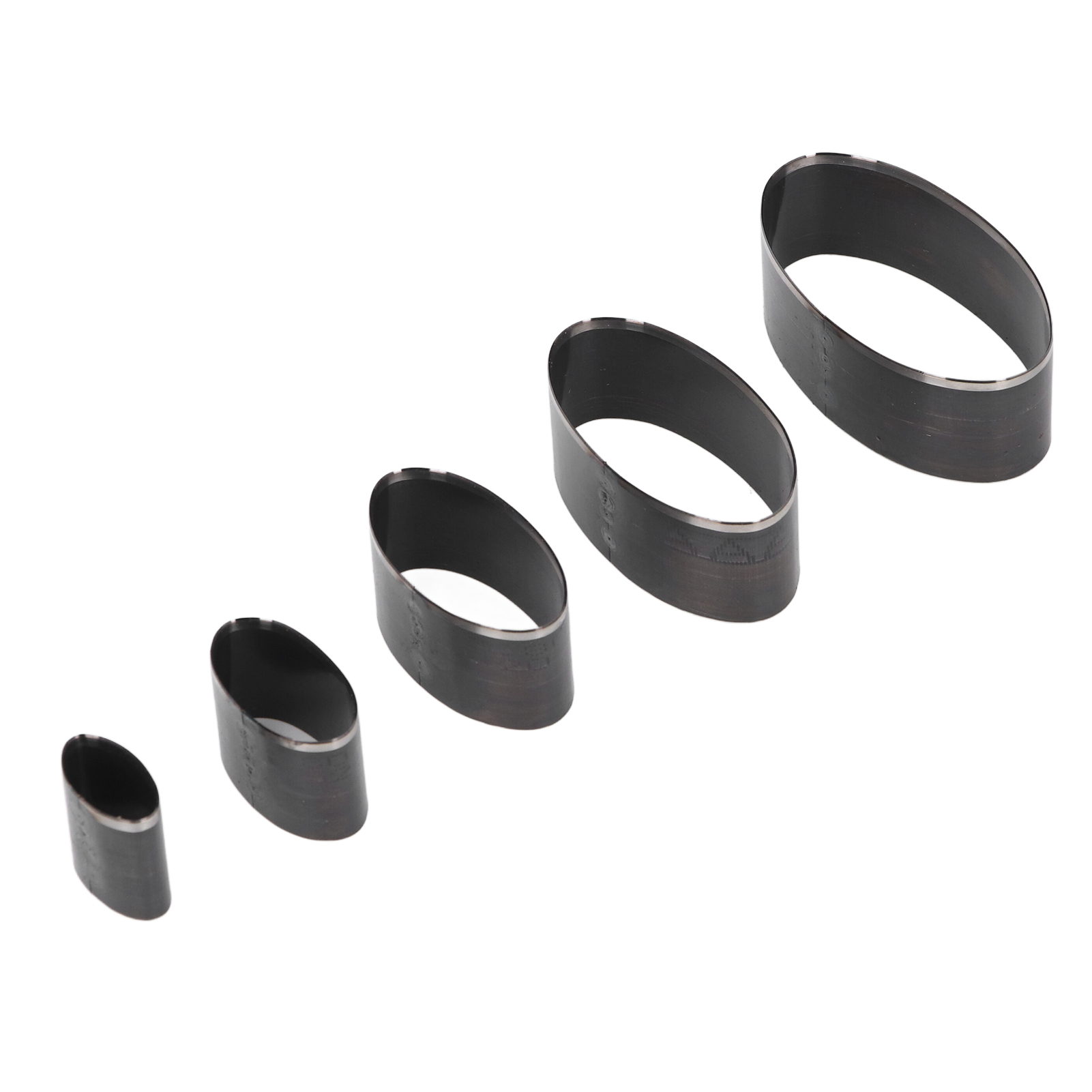 Set Mit 5 Ovalen, Baumförmigen Lederstanzformen, 20-60 Mm, Hohlstanzwerkzeug Für Bastelarbeiten