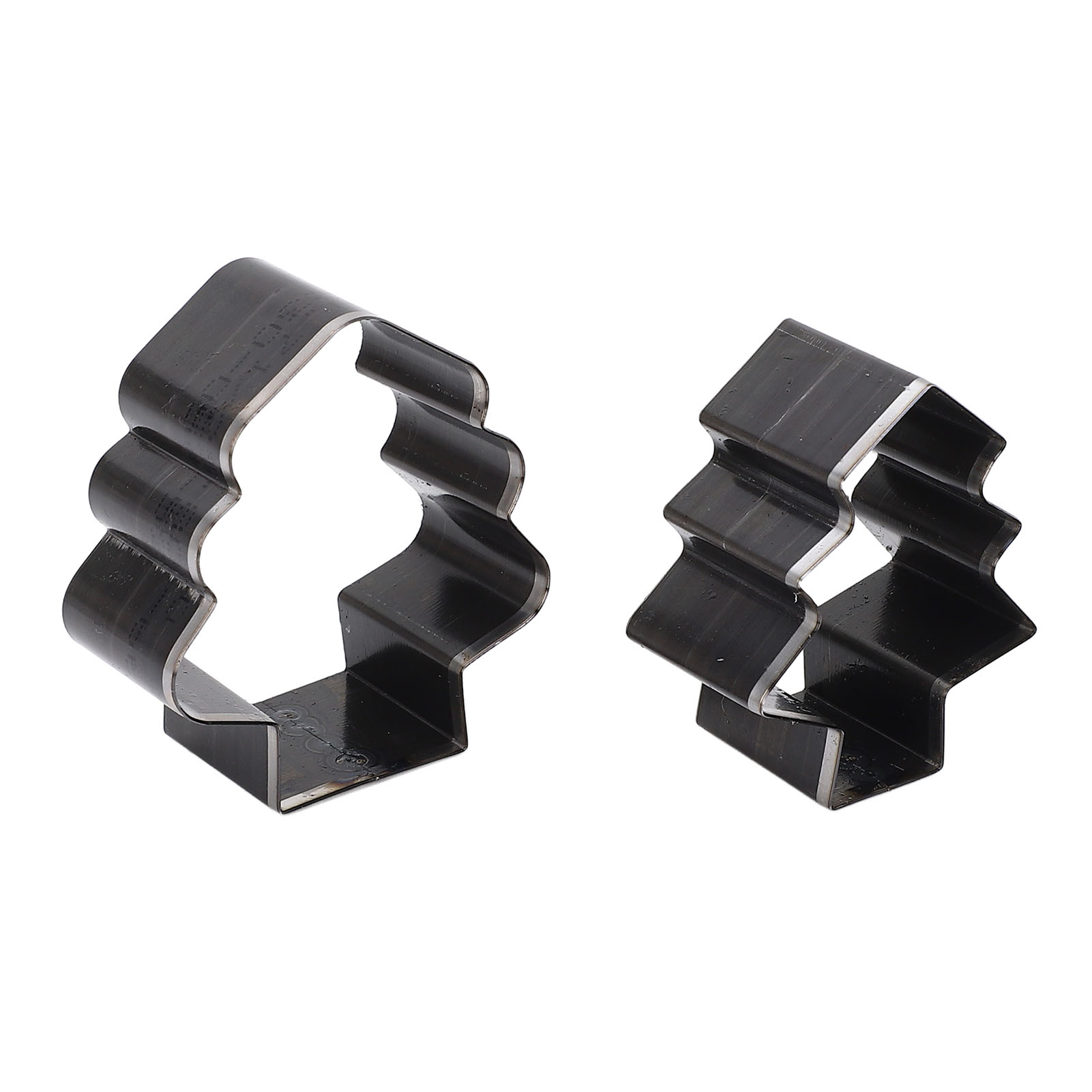 Set Mit 2 Weihnachtsbaumförmigen Lederschneidern, Legierter Stahl, 54 Mm X 47 Mm, Stanzformen Für Leder Zum Basteln Und Dekorieren