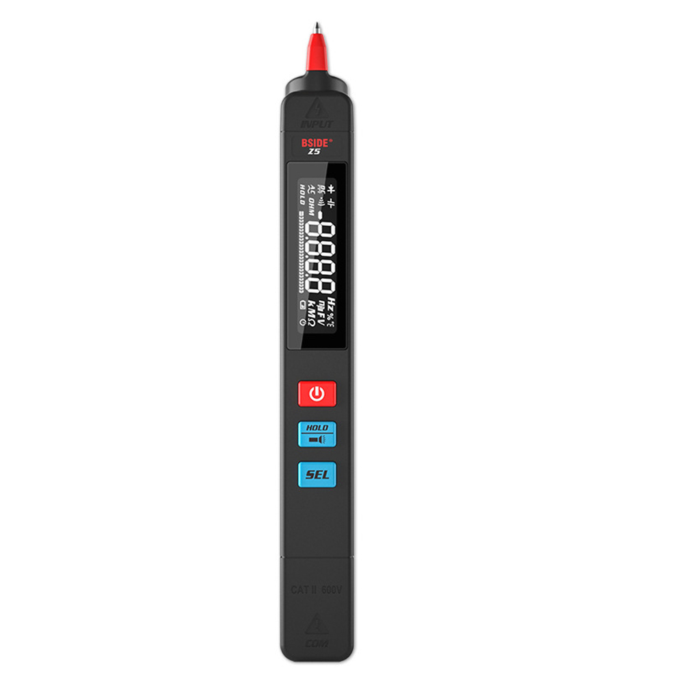 Hochpräzises, Tragbares Smart-pen-multimeter Im Taschenformat Mit Ncv-messung, Spannungs-, Widerstands-, Kapazitäts-, Frequenz-, Dioden-, Durchgangs- Und Leitersuchfunktion Sowie Multifunktionsanzeige