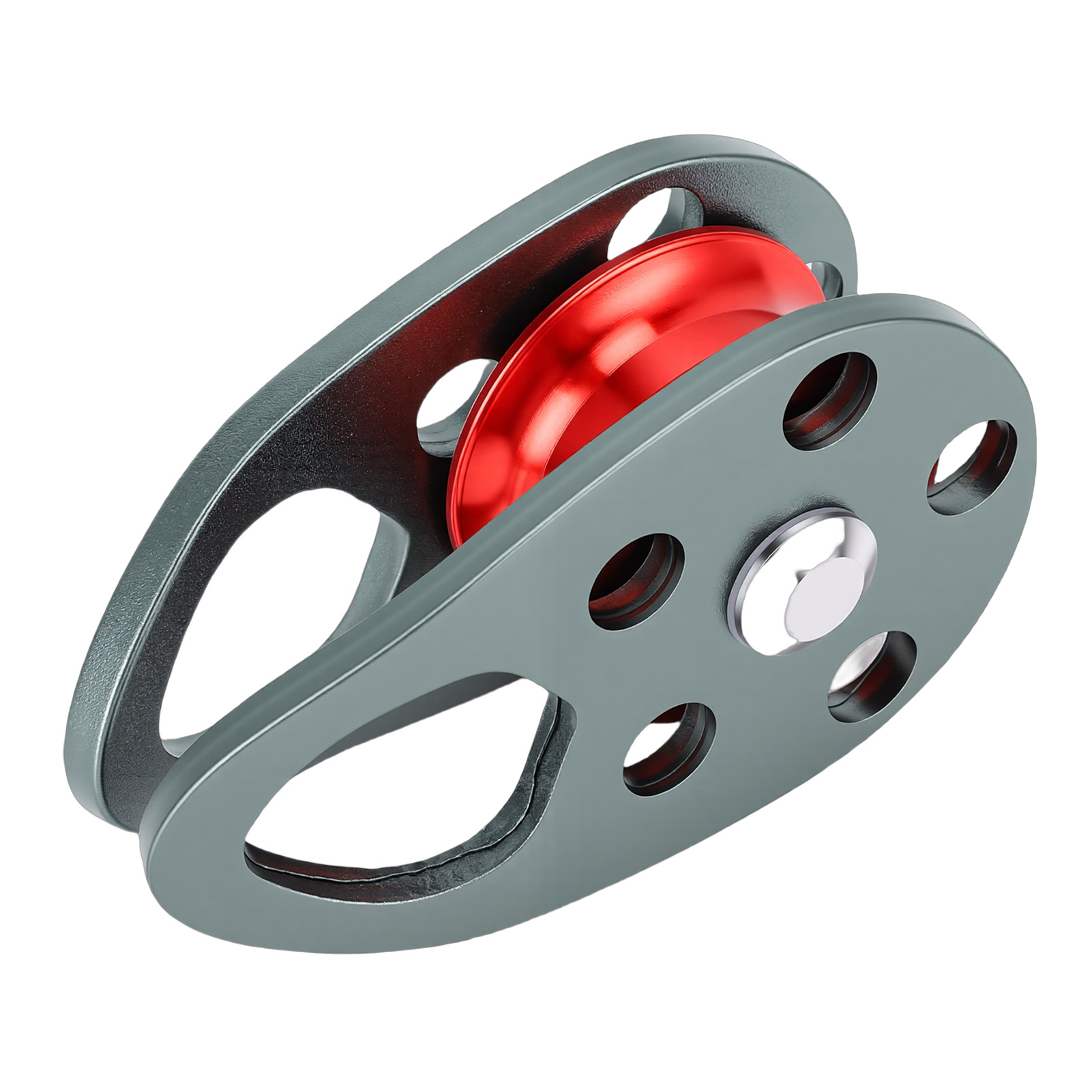Feststehende Flachrolle Mit Lager Aus Aluminium-magnesium-legierung Für Kletter- Und Hebesysteme, Takelage, Traktion, Aufstiegslast 22 Kn, Abstiegslast Doppelt 11 Kn