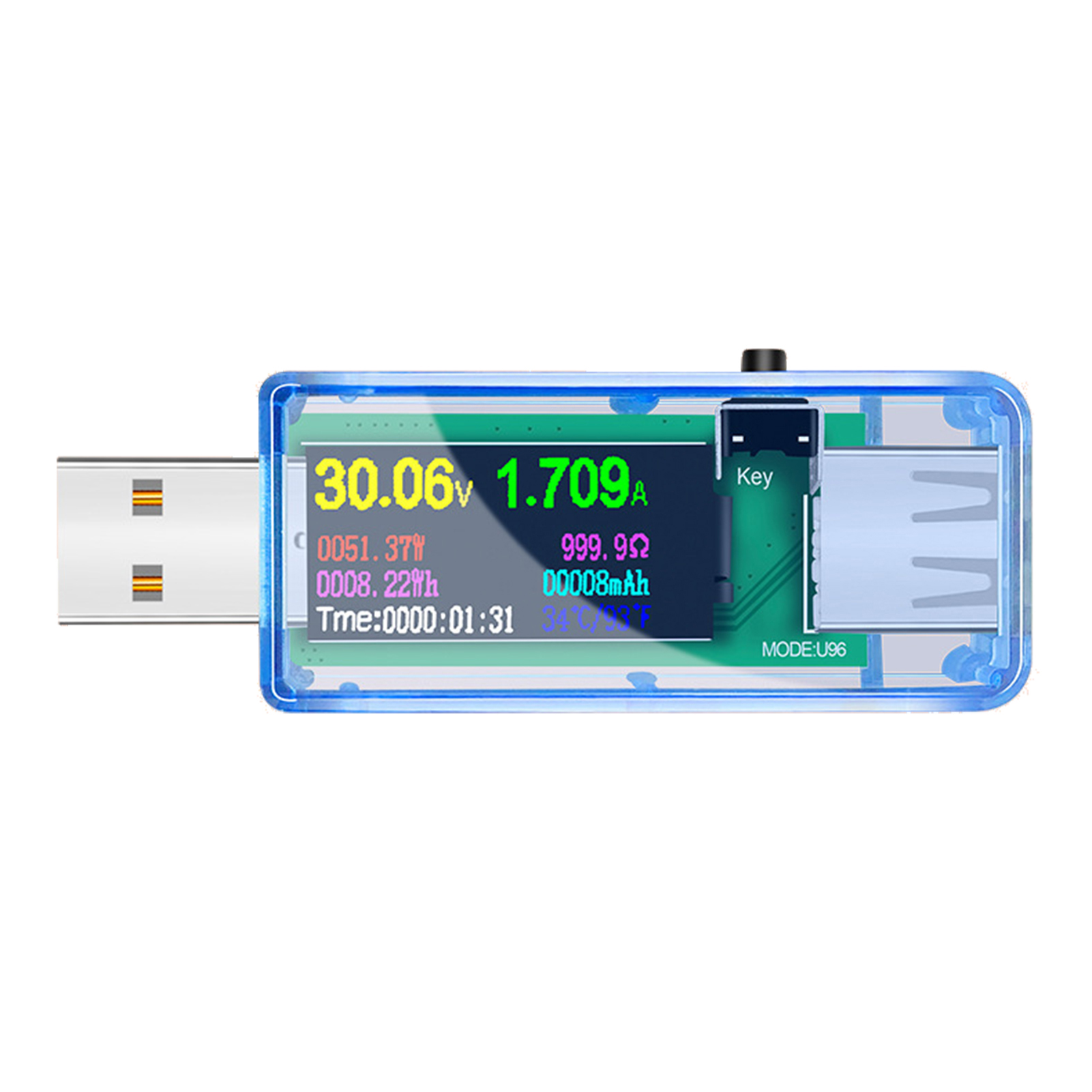 13-in-1 Usb-tester Voltmeter Amperemeter Wattmeter Dc-farb-lcd-display Spannungs- Strom- Lastmessung Hochpräzises Tragbares Digitalmultimeter
