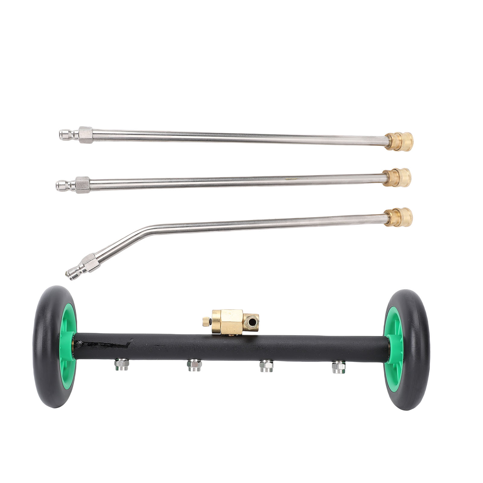 45 Cm 2,5 Gpm 4000 Psi Multifunktionales Schwenk-hochdruck-unterbodenreinigungsset