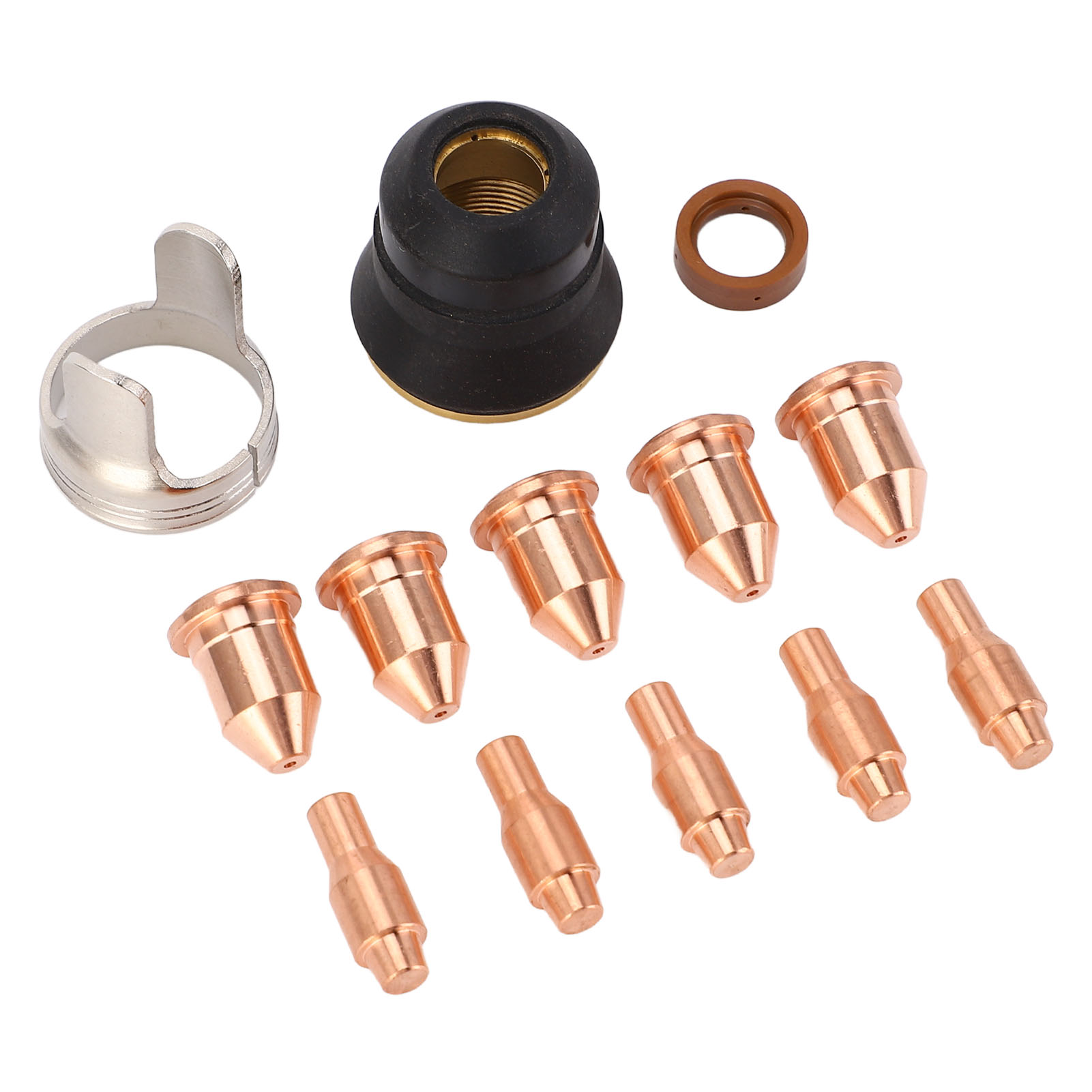 Set Mit 13 Verbrauchsmaterialien Für Das Plasmaschneiden: Düse 56811, Elektrode 0,9 Mm 56576, Spitze 56255 Für Harbor Freight Titanium 45a