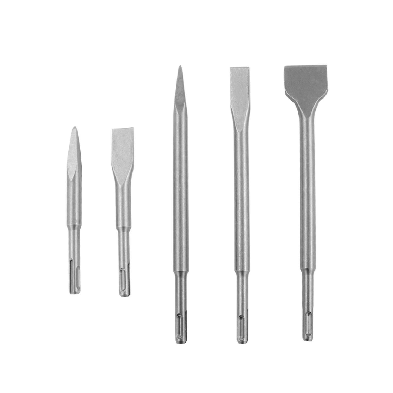 Satz Mit 3/4/5 Flachstahl-spreizmeißeln Ø14 Mm X 250 Mm Für Ziegel, Stein, Betonsteine Und Putz