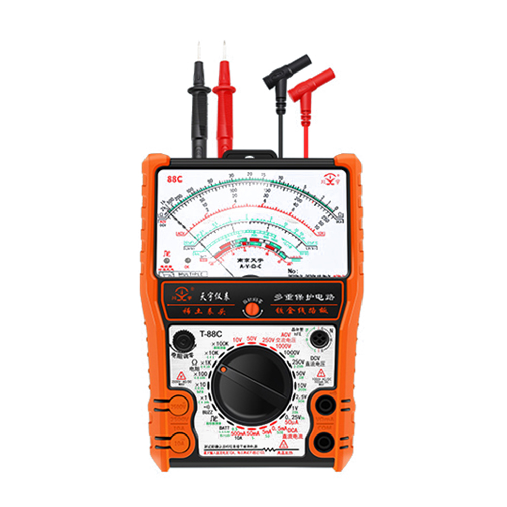 2500v Analog-zeigermultimeter Voltmeter Amperemeter Spannung Gleichstrom Triodenwiderstand Kondensator Batterietest Summer Multifunktions