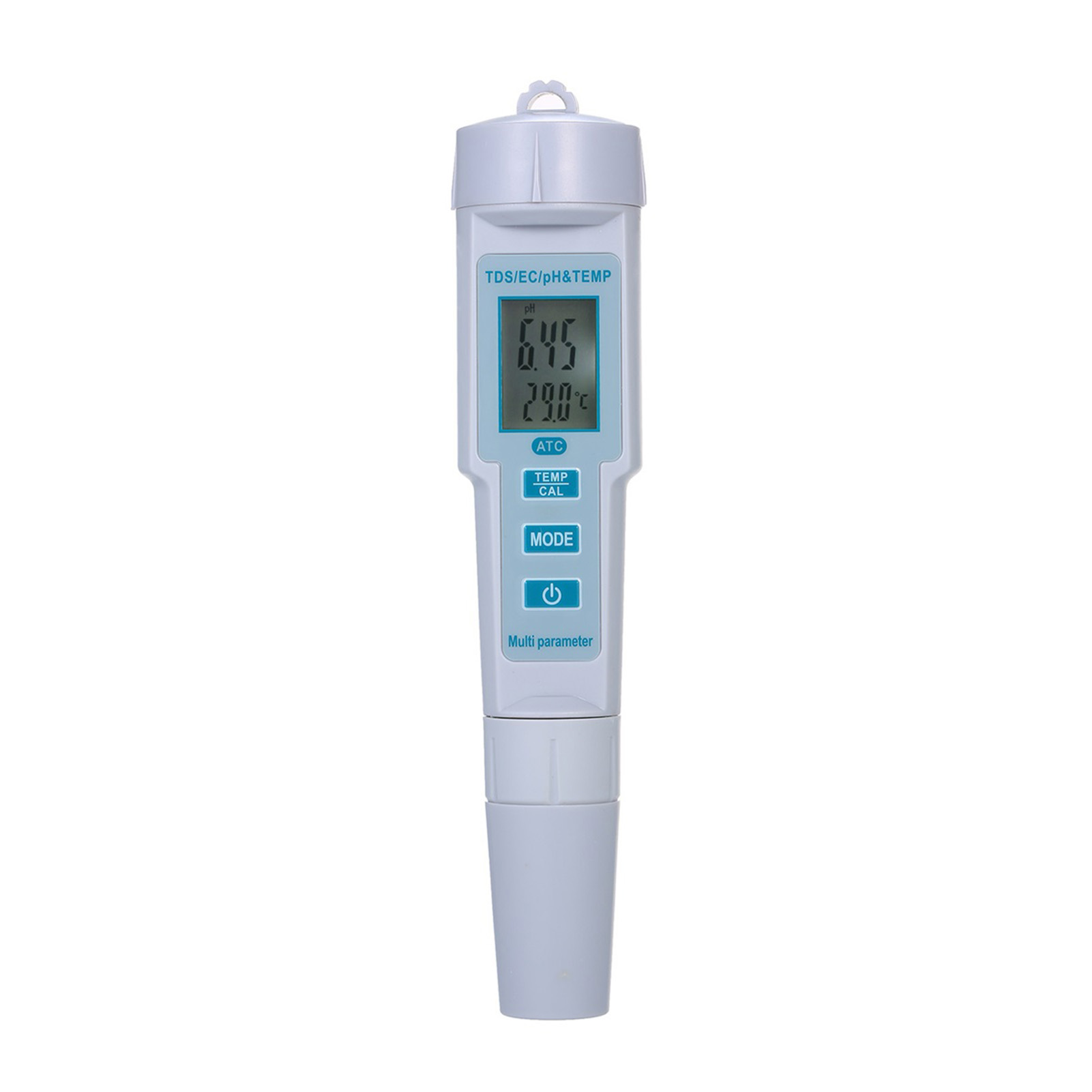 4-in-1 Wasserqualitätstester Ph/ec/tds/temperatur Ip55 Wasserdicht Automatische Abschaltung Weißes Display Mit Hintergrundbeleuchtung Ph-686