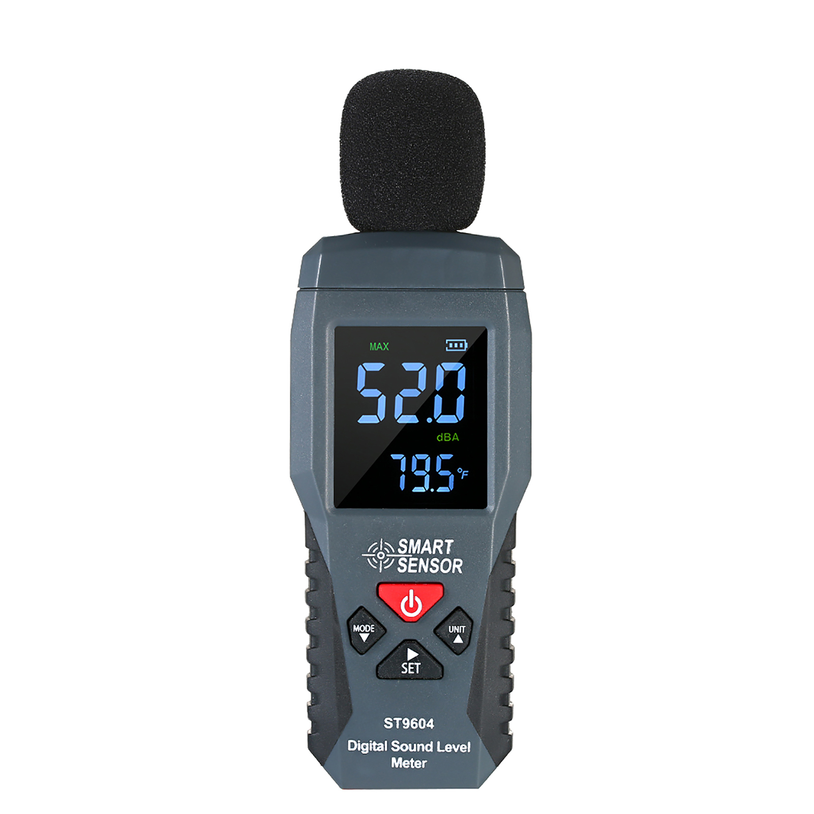 Smart Sensor St9604 Kompaktes Digitales Schallpegelmessgerät Mit Lcd-bildschirm, Geräuschmesser, Dezibel-tester 30–130 Dba