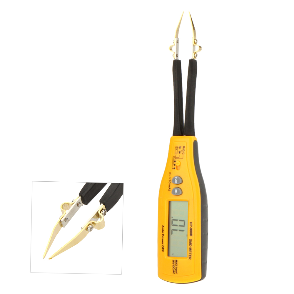 Holdpeak Hp-990b Smd-messgerät Mit Automatischer Bereichswahl, Widerstands-, Kondensator-, Dioden- Und Durchgangsprüfer Sowie Batterietester, 4000 Zählwerte, Relativmodus