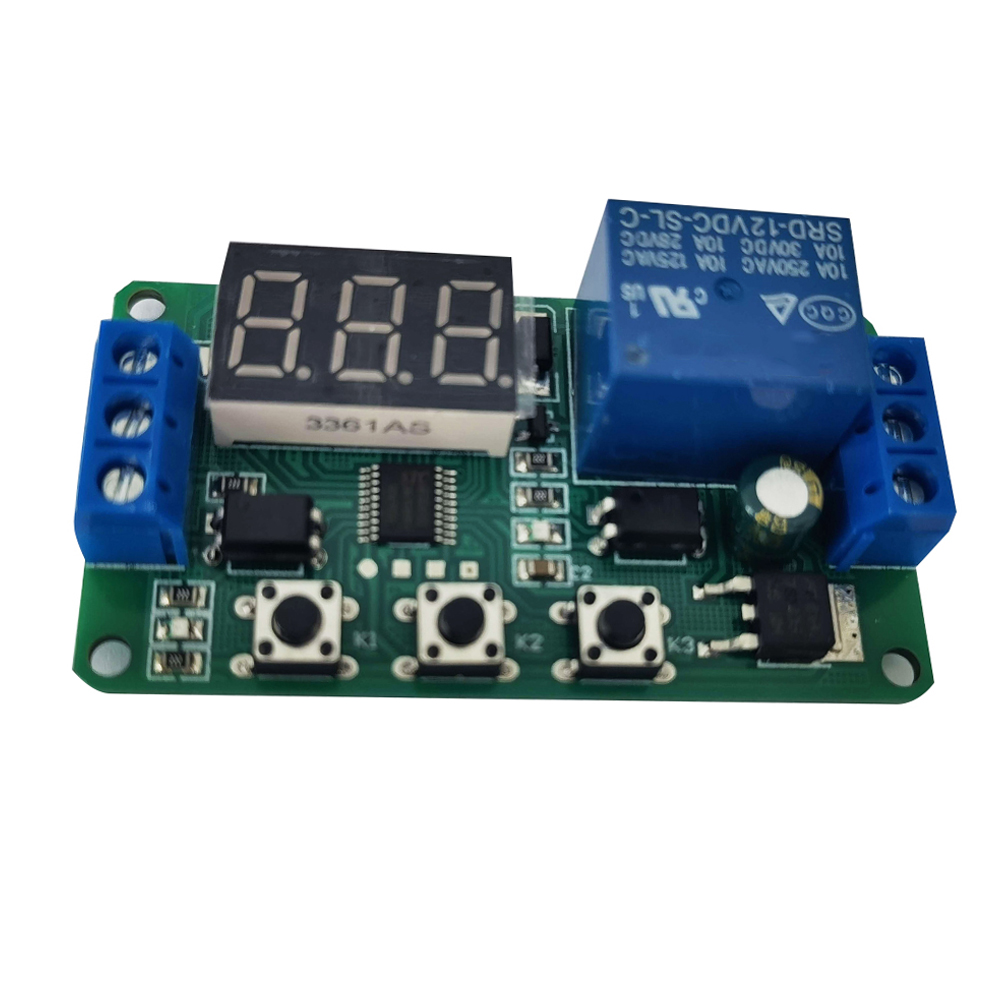 12v-relaismodul Mit Digitalem Verzögerungstimer Und Led-anzeige Für Automatisierungs- Und Schaltsteuerung