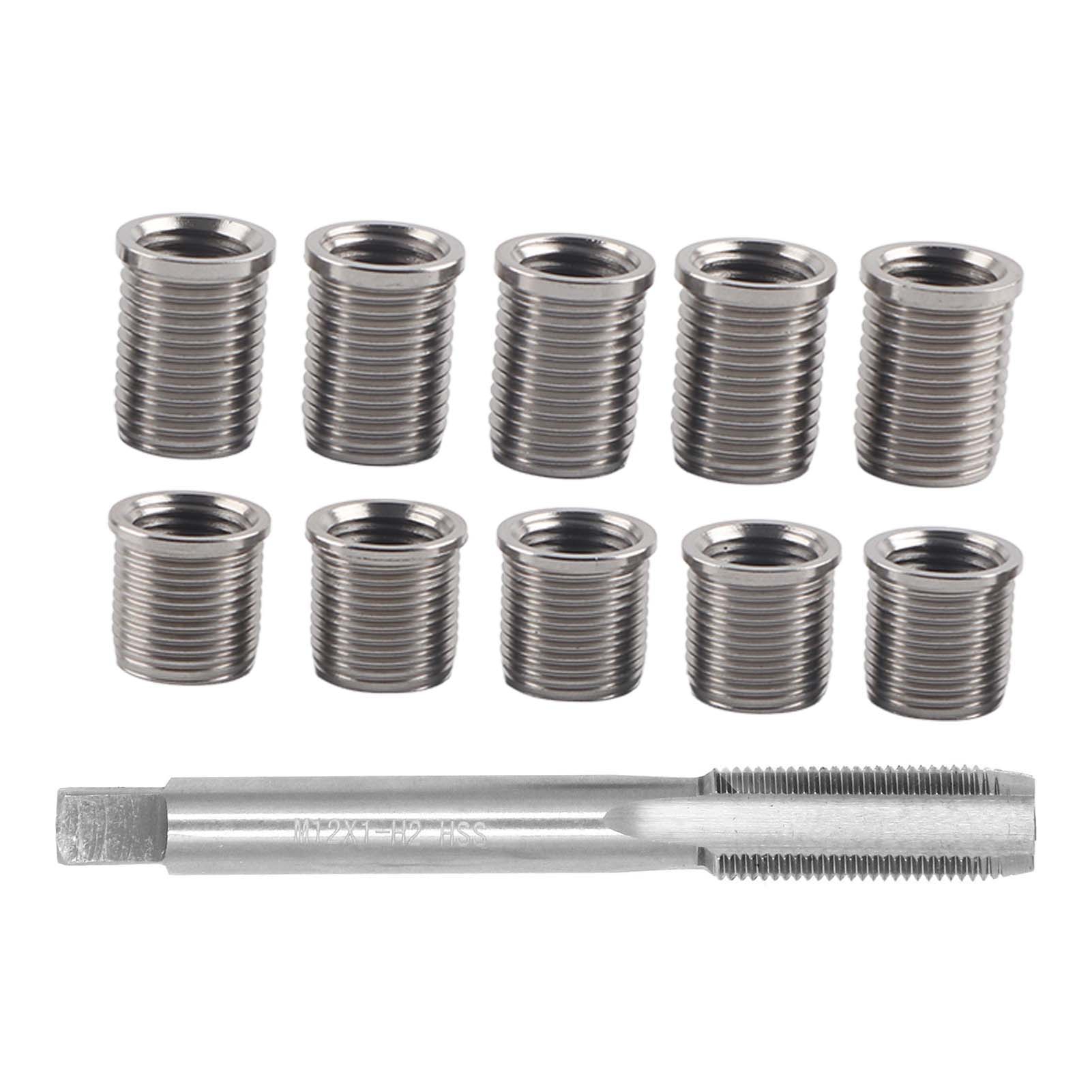 Zündkerzengewinde-reparatursatz M10x1,0, M12x1,0, Gewindeschneidwerkzeug, Autozubehör, Motorwartung