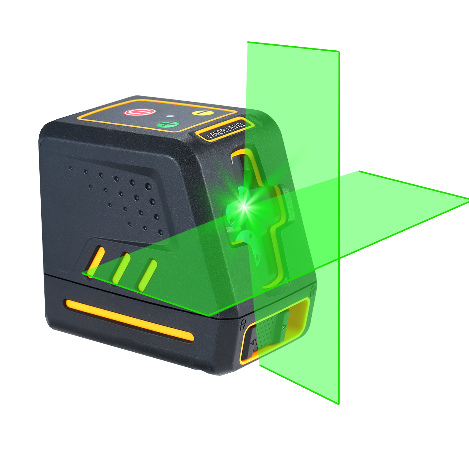 Professionelles Laser-nivelliergerät Mit Horizontalen Und Vertikalen Kreuzlinien, Selbstnivellierung, Laserlinienauswahl Und Einstellbarer Helligkeit, Grüner Strahl, T08