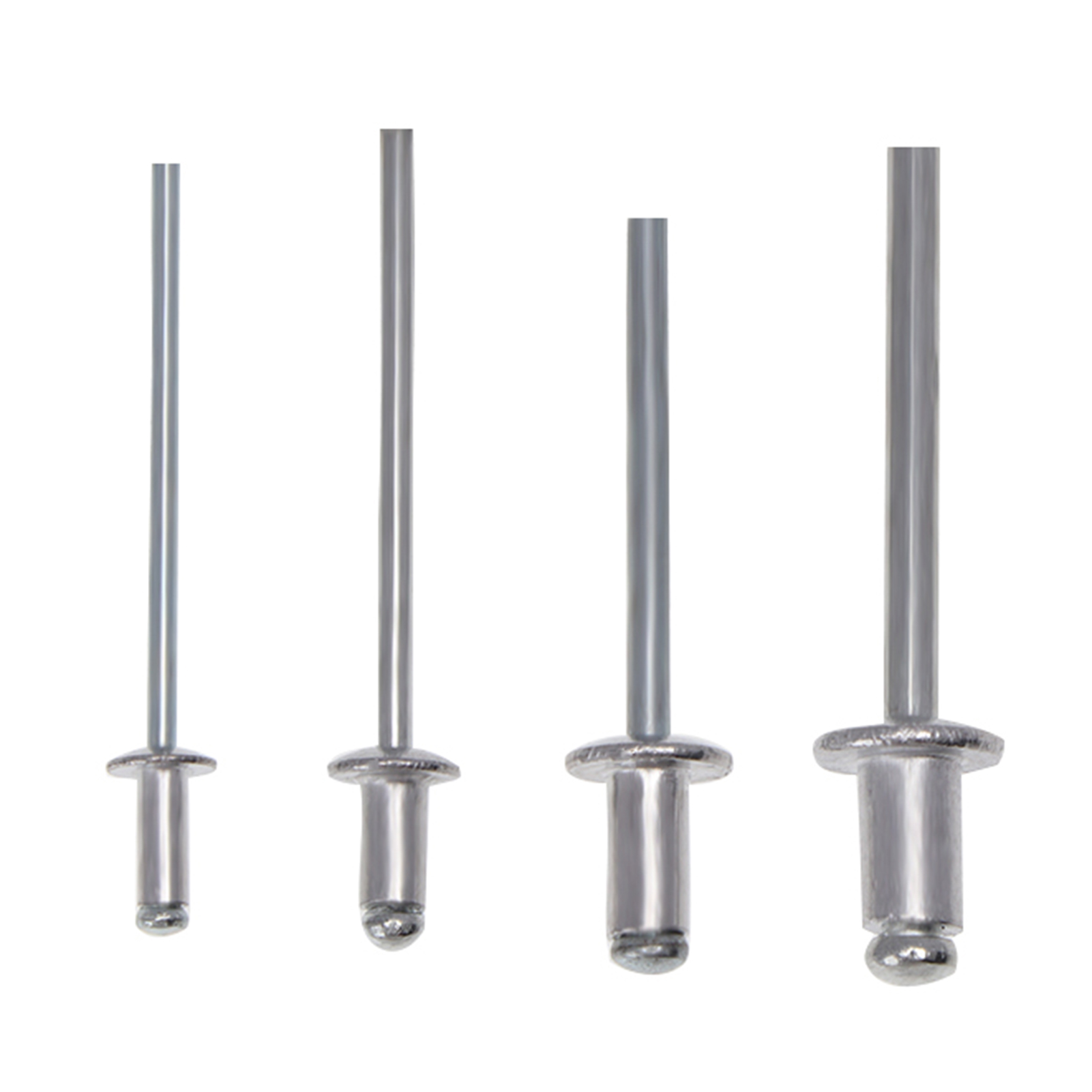 Packung Mit 200 Robusten Manuellen Nietpistolen, 2,4/3,2/4,0/4,8 Mm, Mit Aluminiumnieten Für Kunststoff, Metall, Leder Und Fahrzeuge.