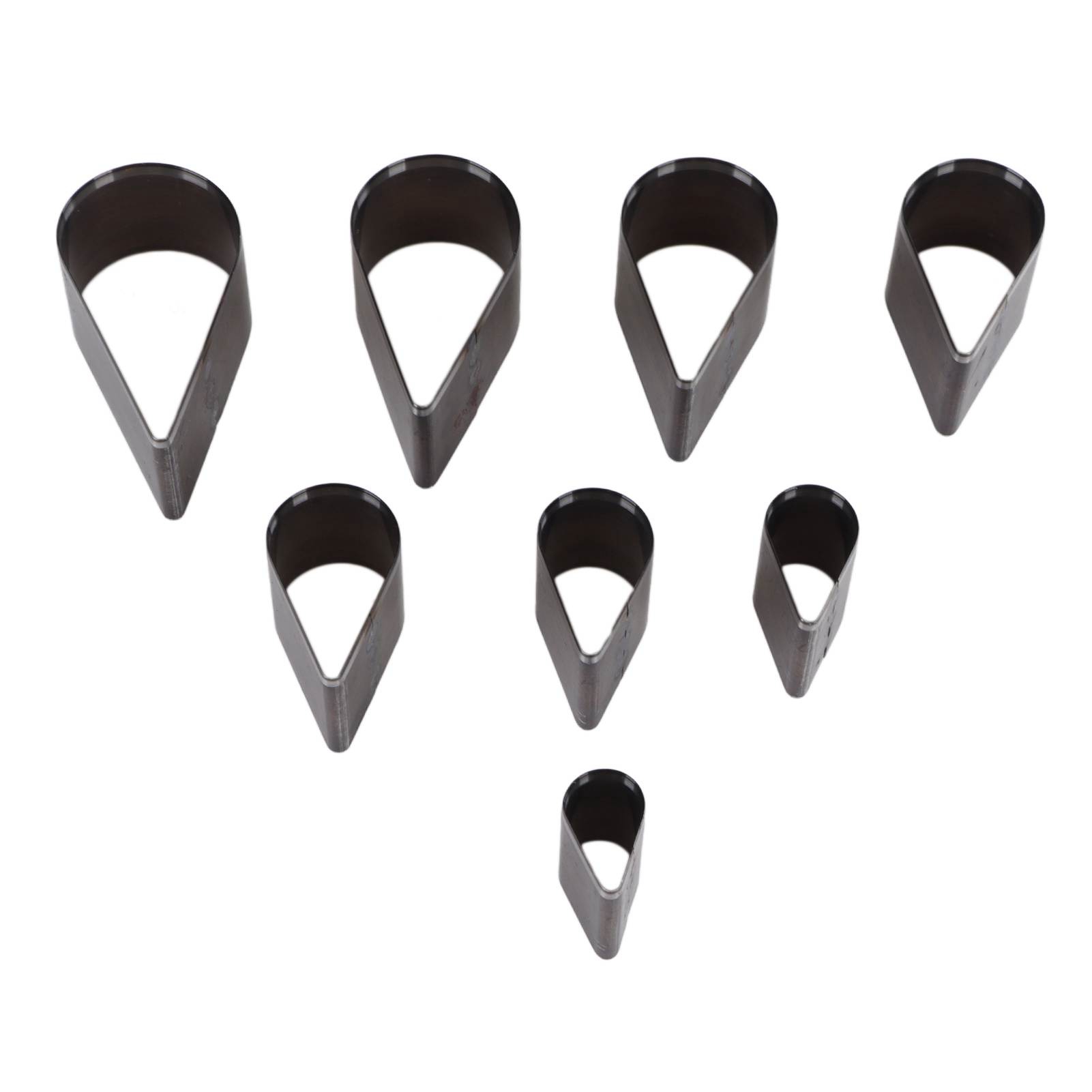 Set Mit 8 Tropfenförmigen Lederschneidern, Manuelle Heimwerkerwerkzeuge, Stahllegierung